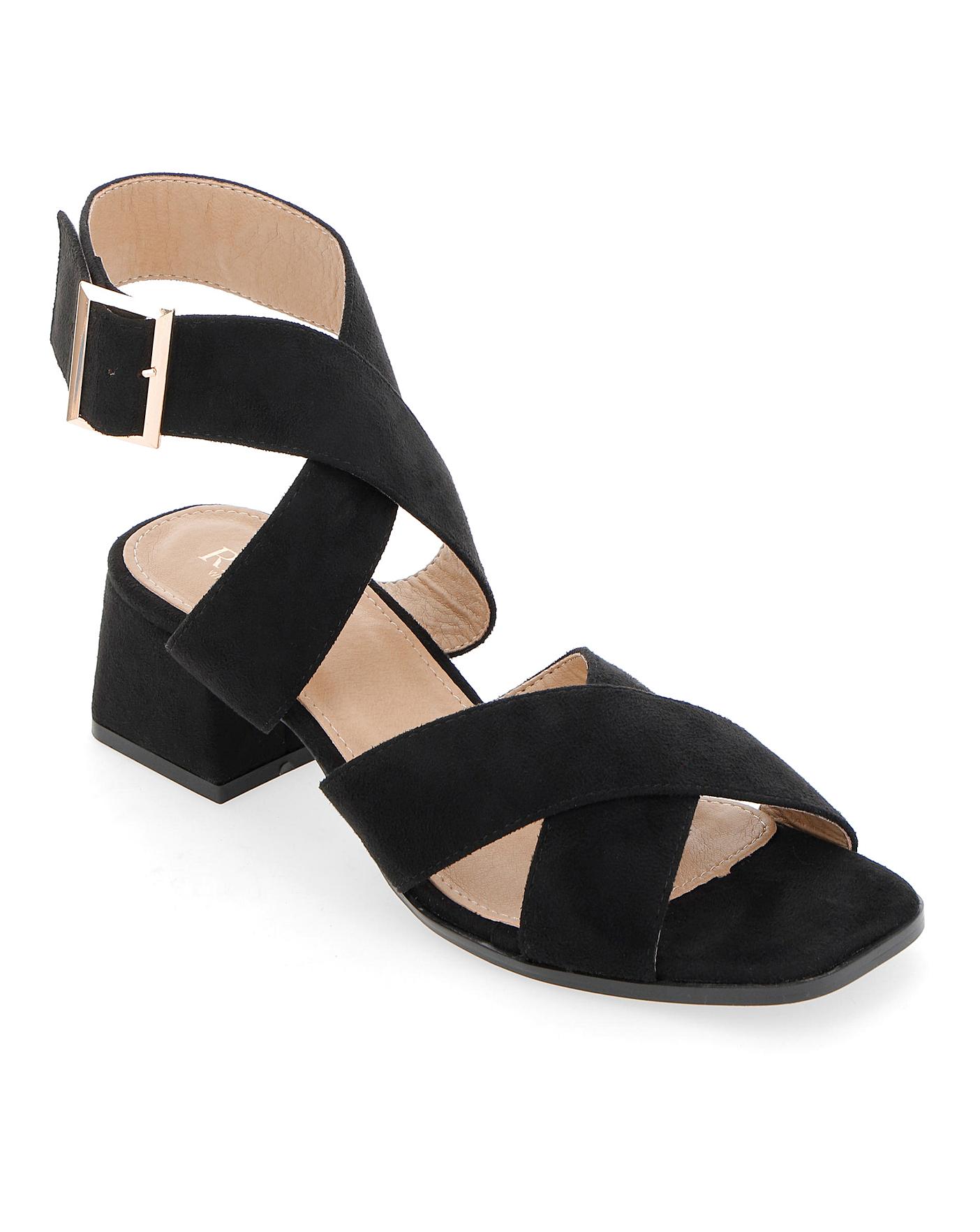 ankle strap sandals wide fit