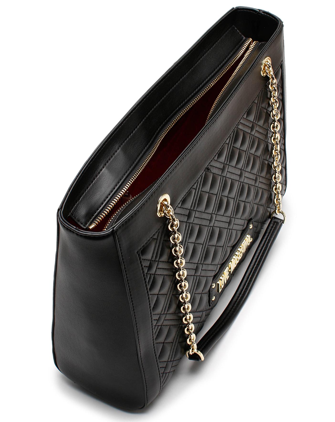 Love moschino quilted tote hot sale bag