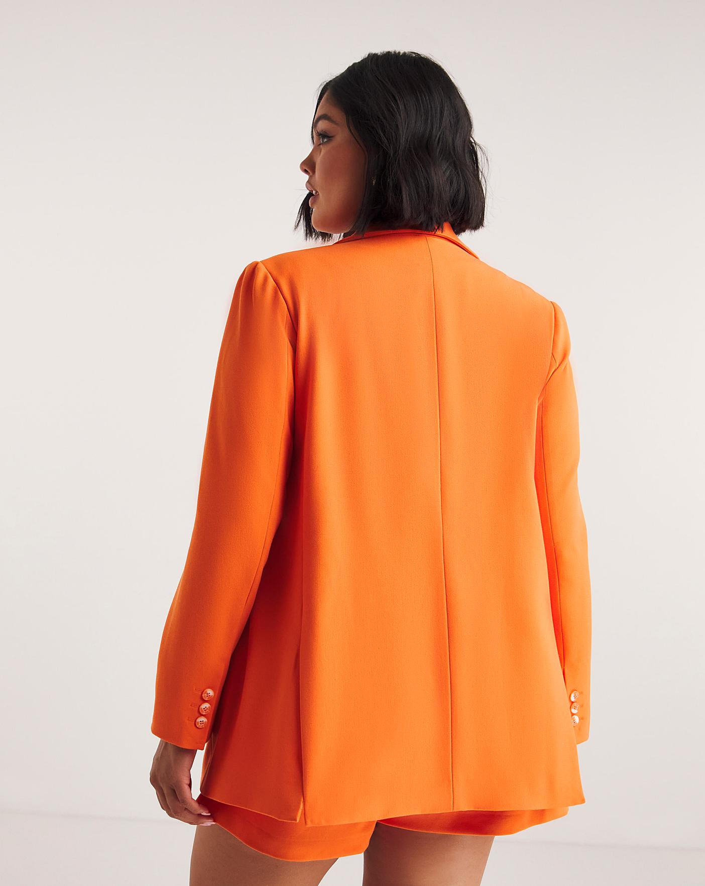 Orange tailored outlet jacket