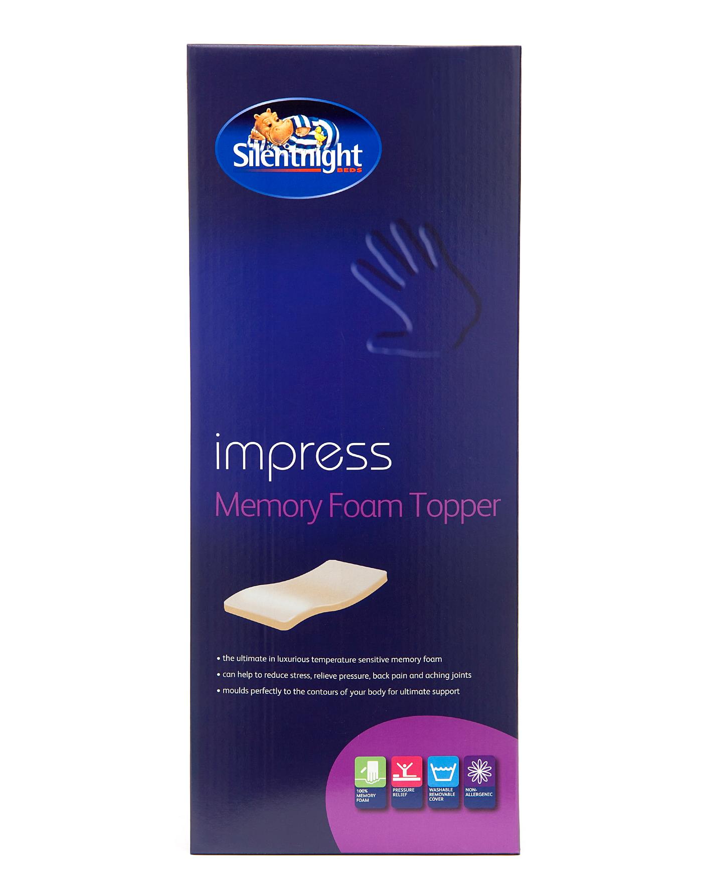 Silentnight Memory Foam Topper 2.5cm J D Williams