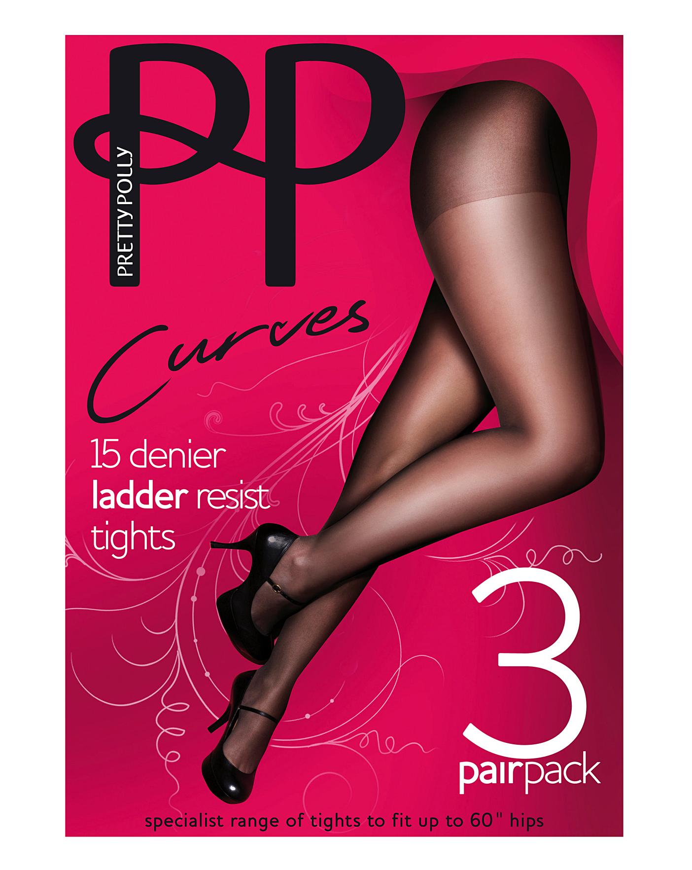 Pretty Polly Curves 3 Pack Tights