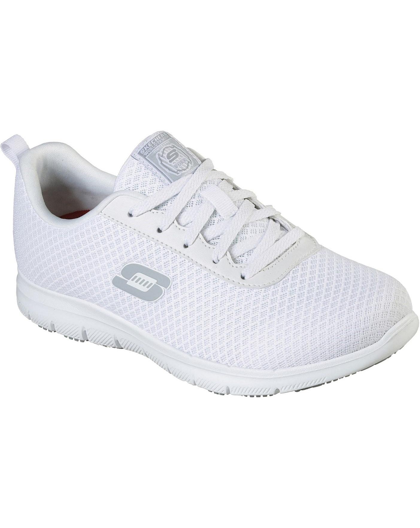 Skechers Squad SR Lace Up Safety Shoe | J D Williams