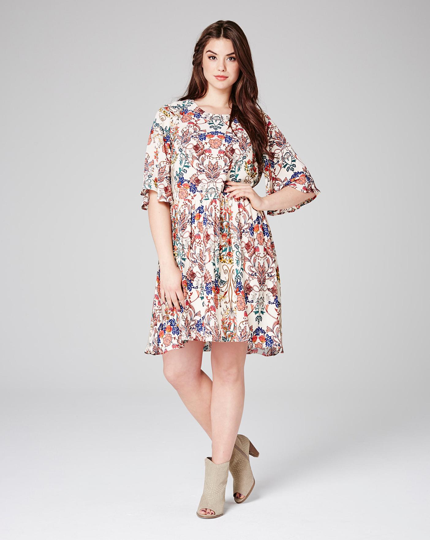 glamorous swing dress