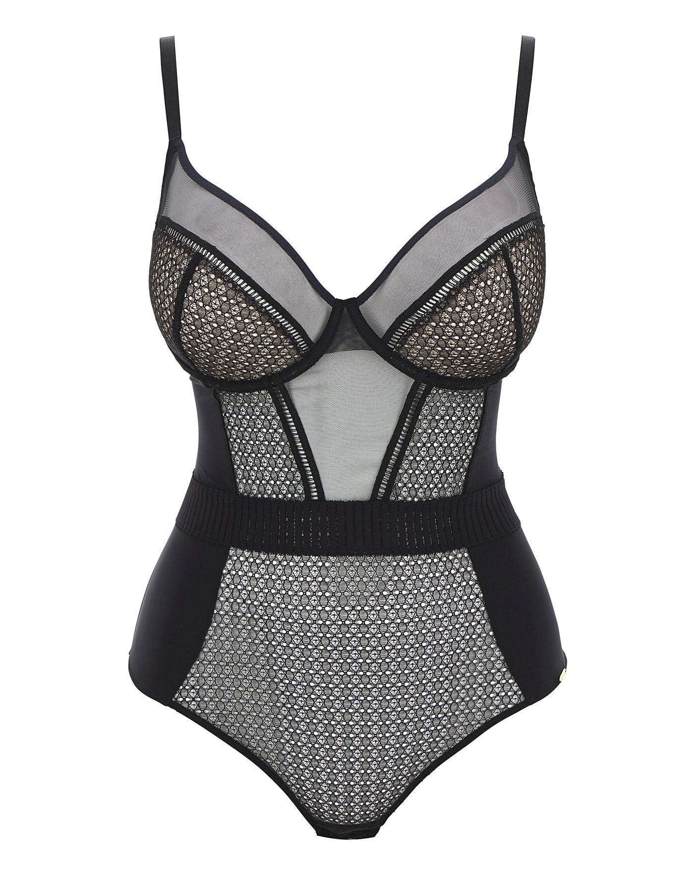 Gossard Graphic Luxe Plunge Body | Simply Be