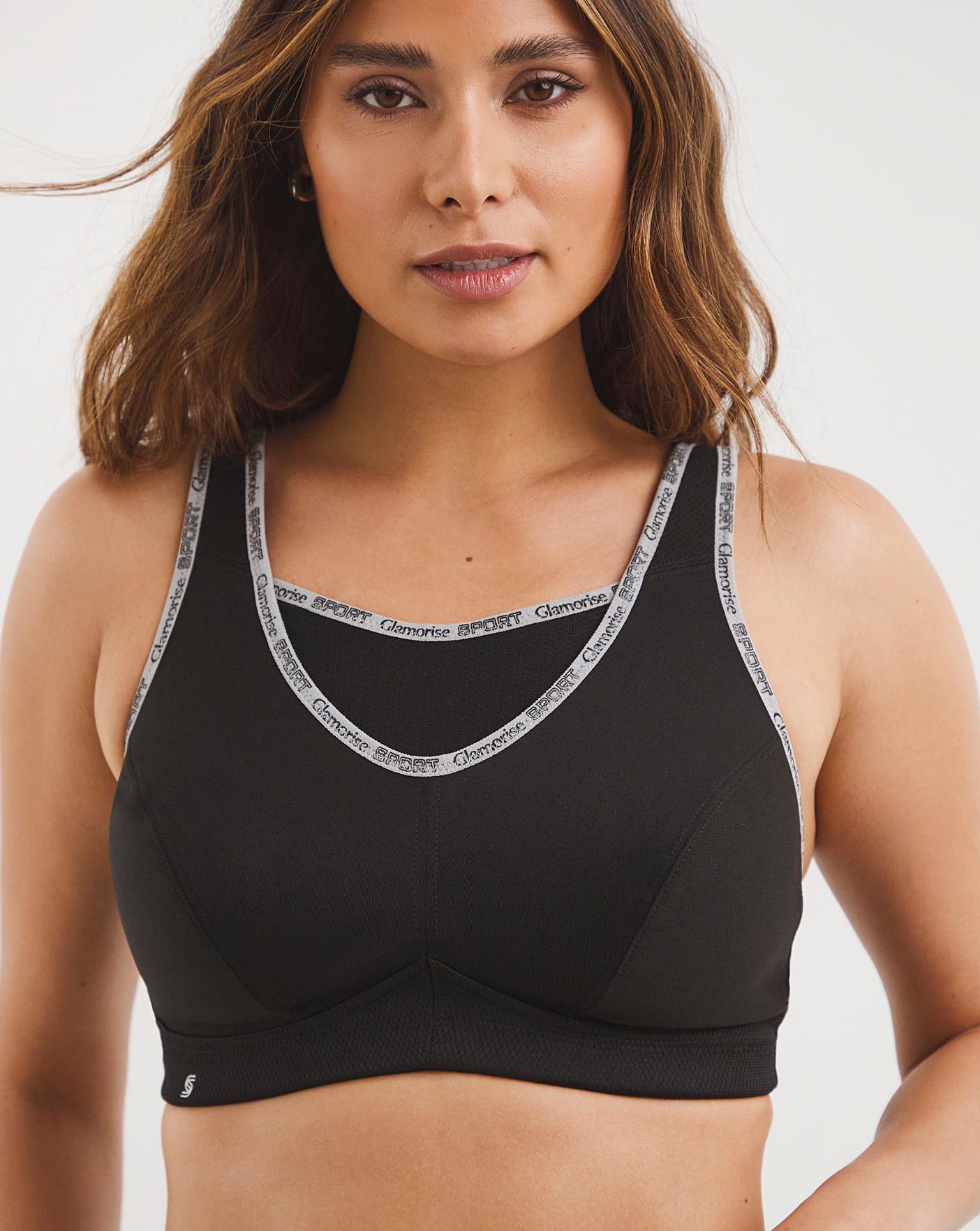 Glamorise 'No Bounce' Sports Bra for larger chests and plus size women