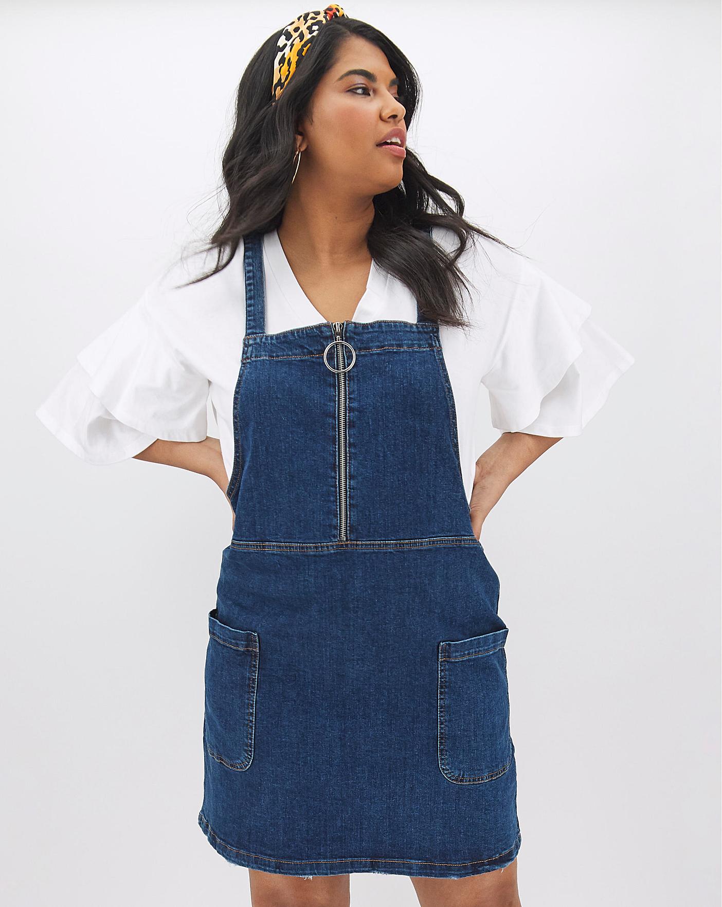 pinafore jeans dress