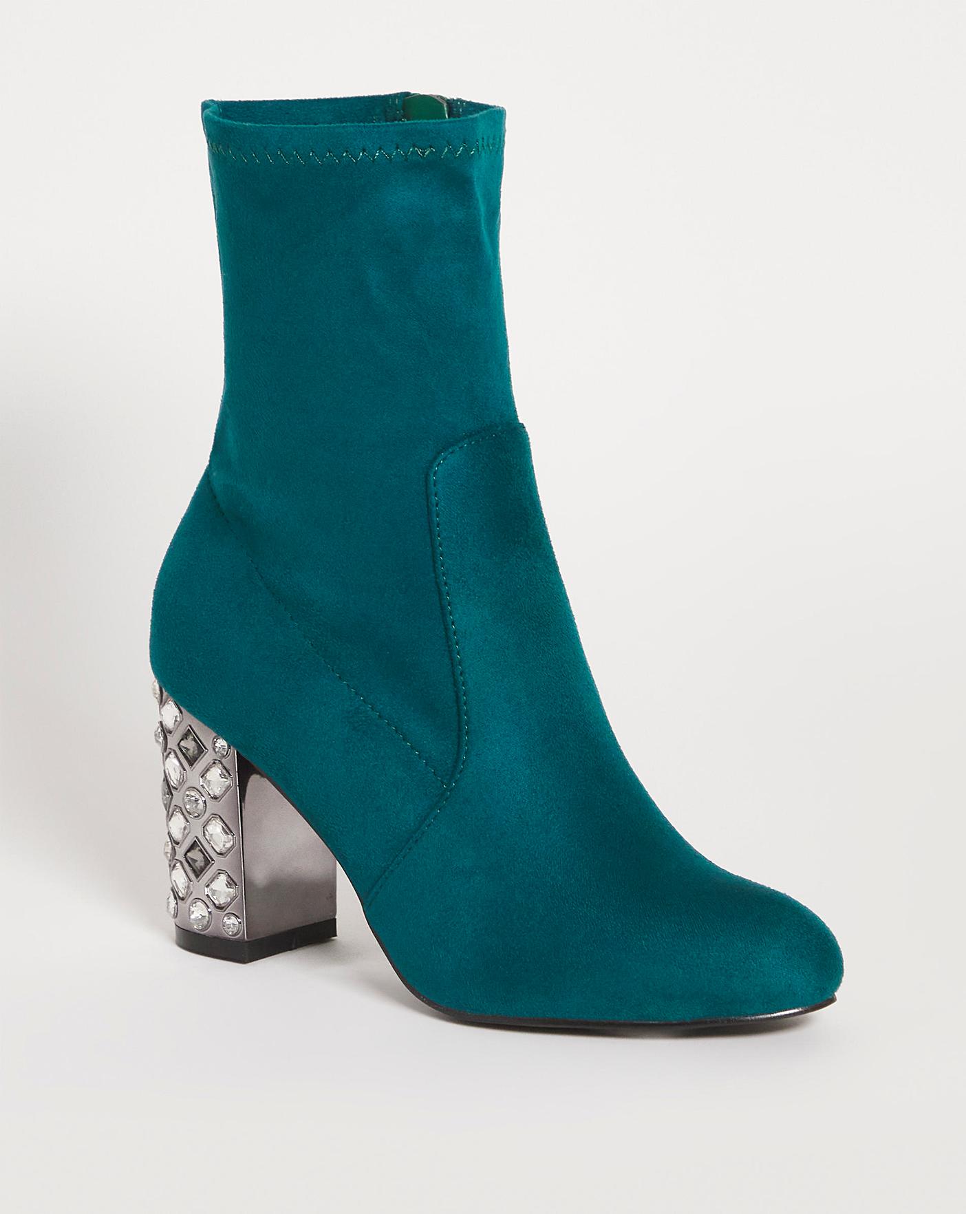 Teal ankle deals boots uk