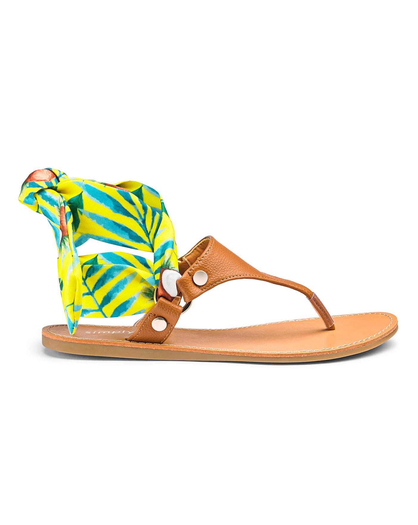 extra wide flat sandals