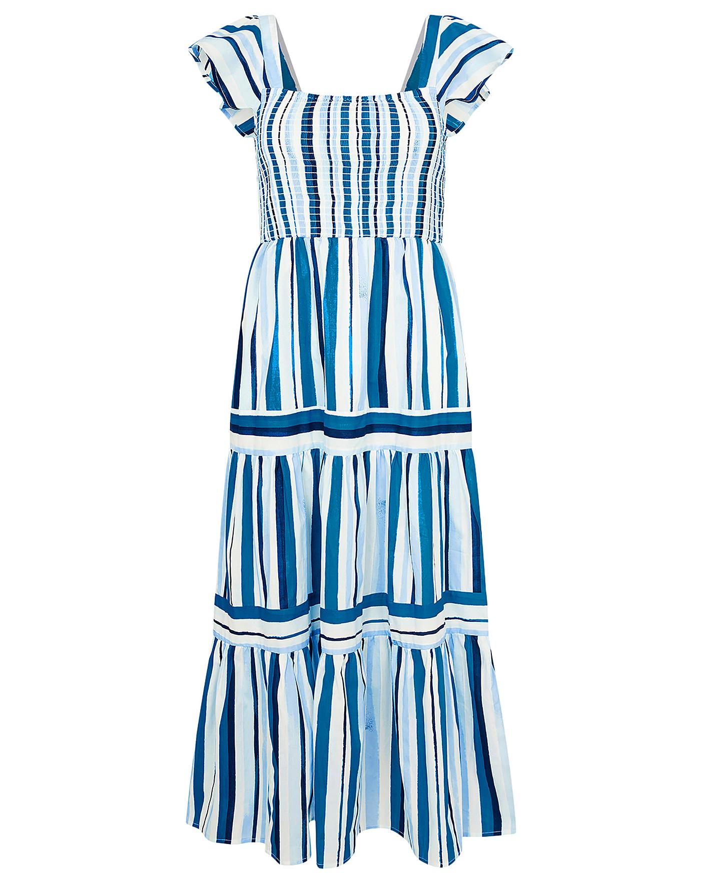 monsoon striped maxi dress