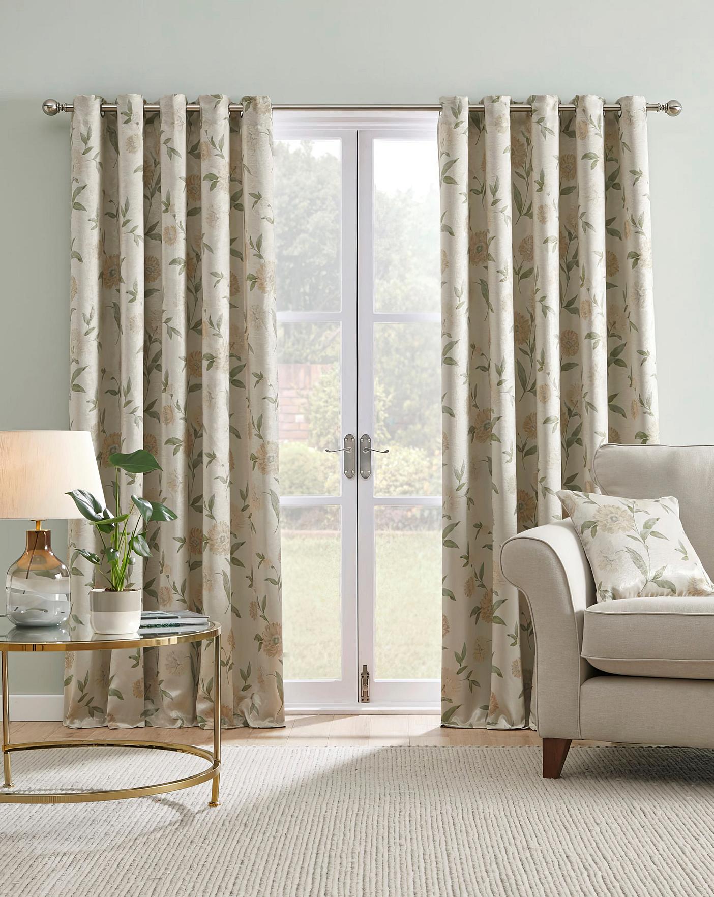 Dahlia Light Filtering Eyelet Curtains J D Williams