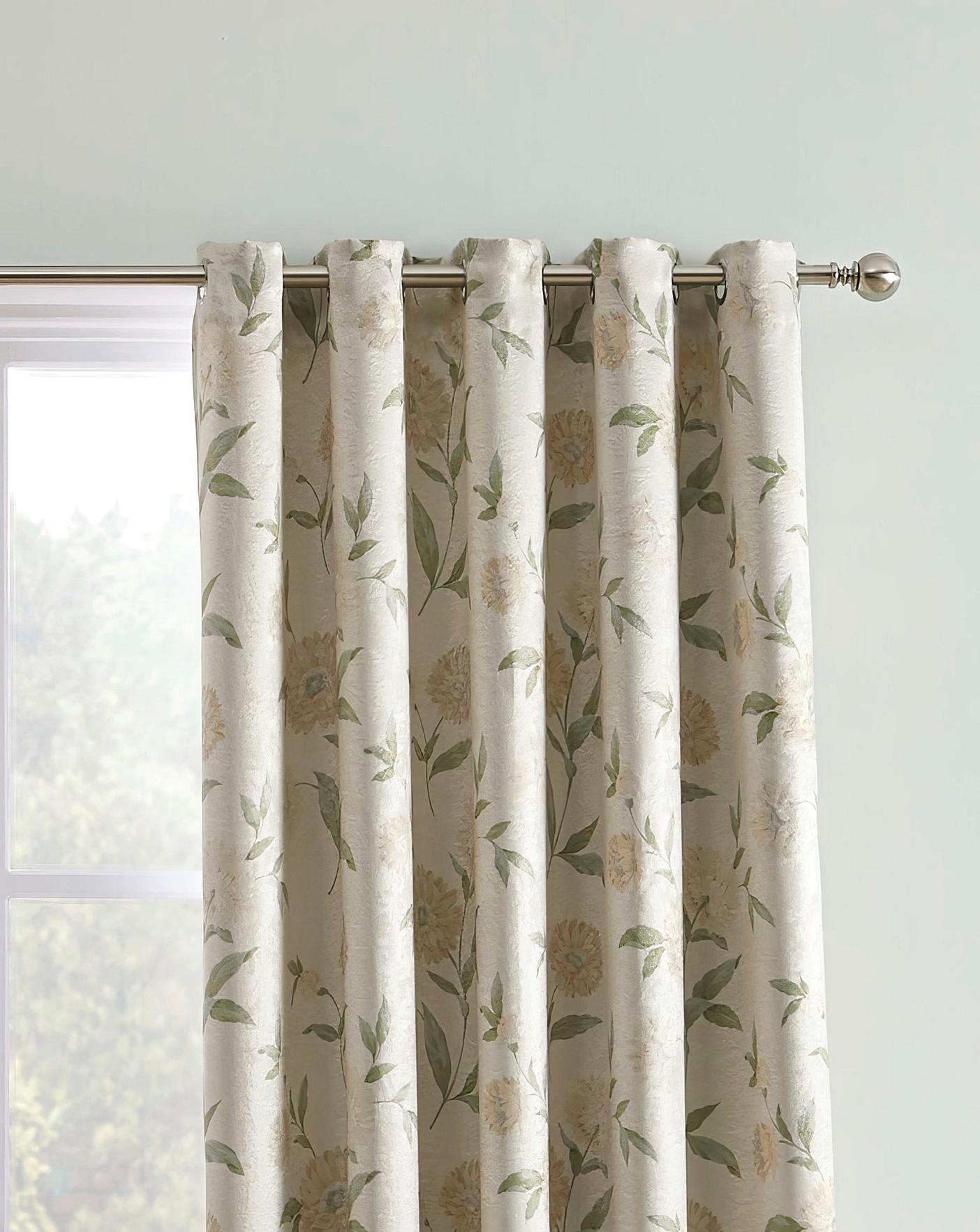 Dahlia Light Filtering Eyelet Curtains J D Williams