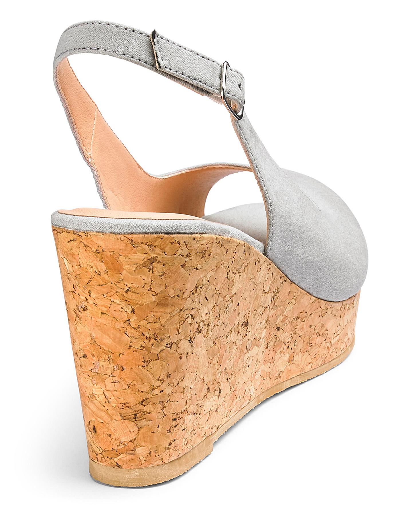 Jojo Basic Wedge Extra Wide Fit Crazy Clearance