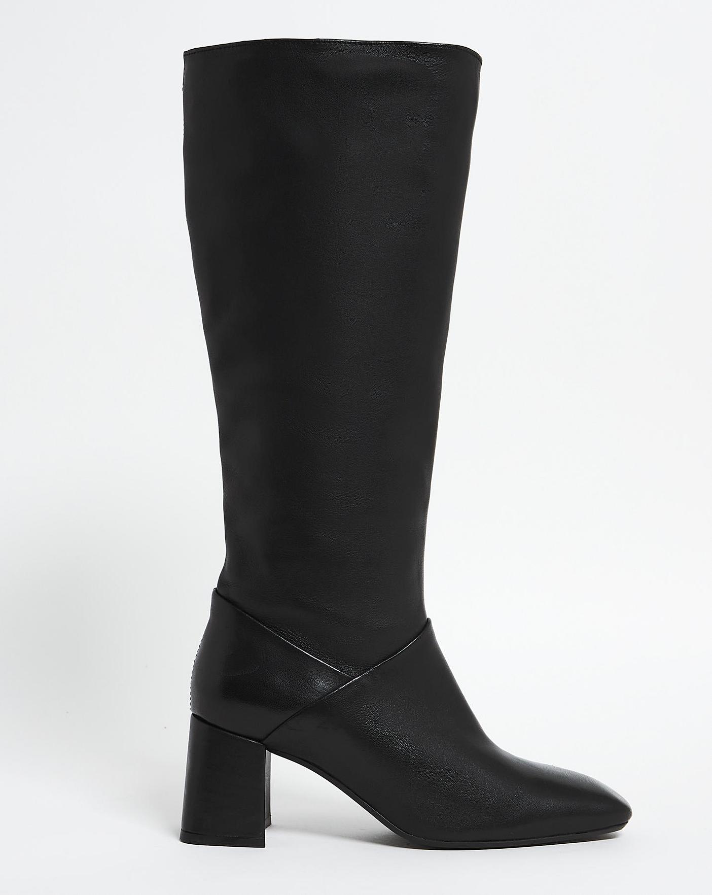 Leather Boots Wide Super Curvy Calf | Marisota