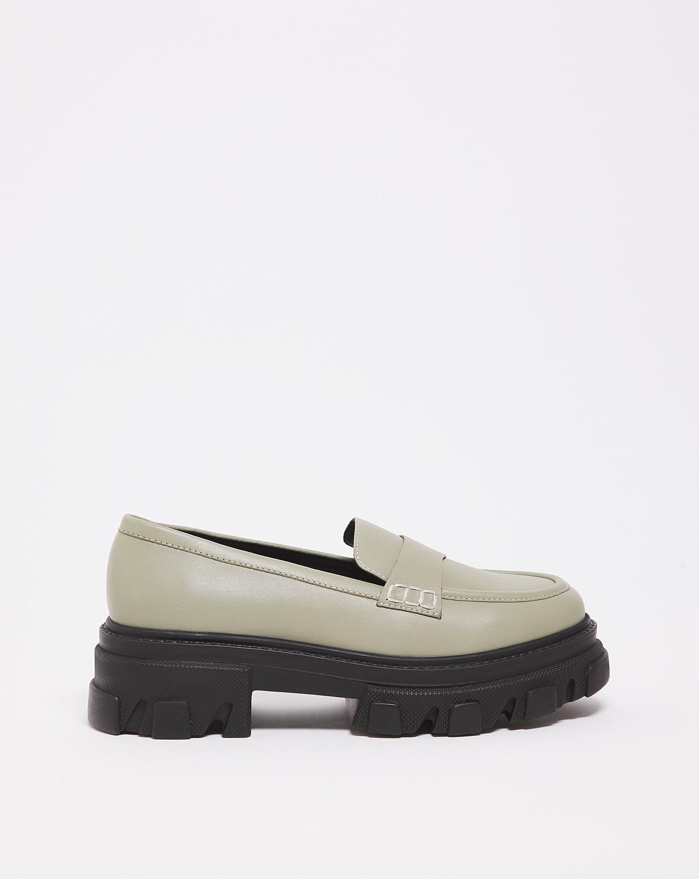 Chunky loafers wide on sale fit