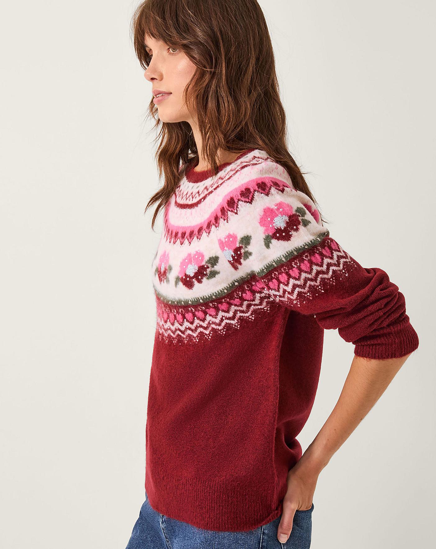Monsoon Penny Fair Isle Jumper Simply Be