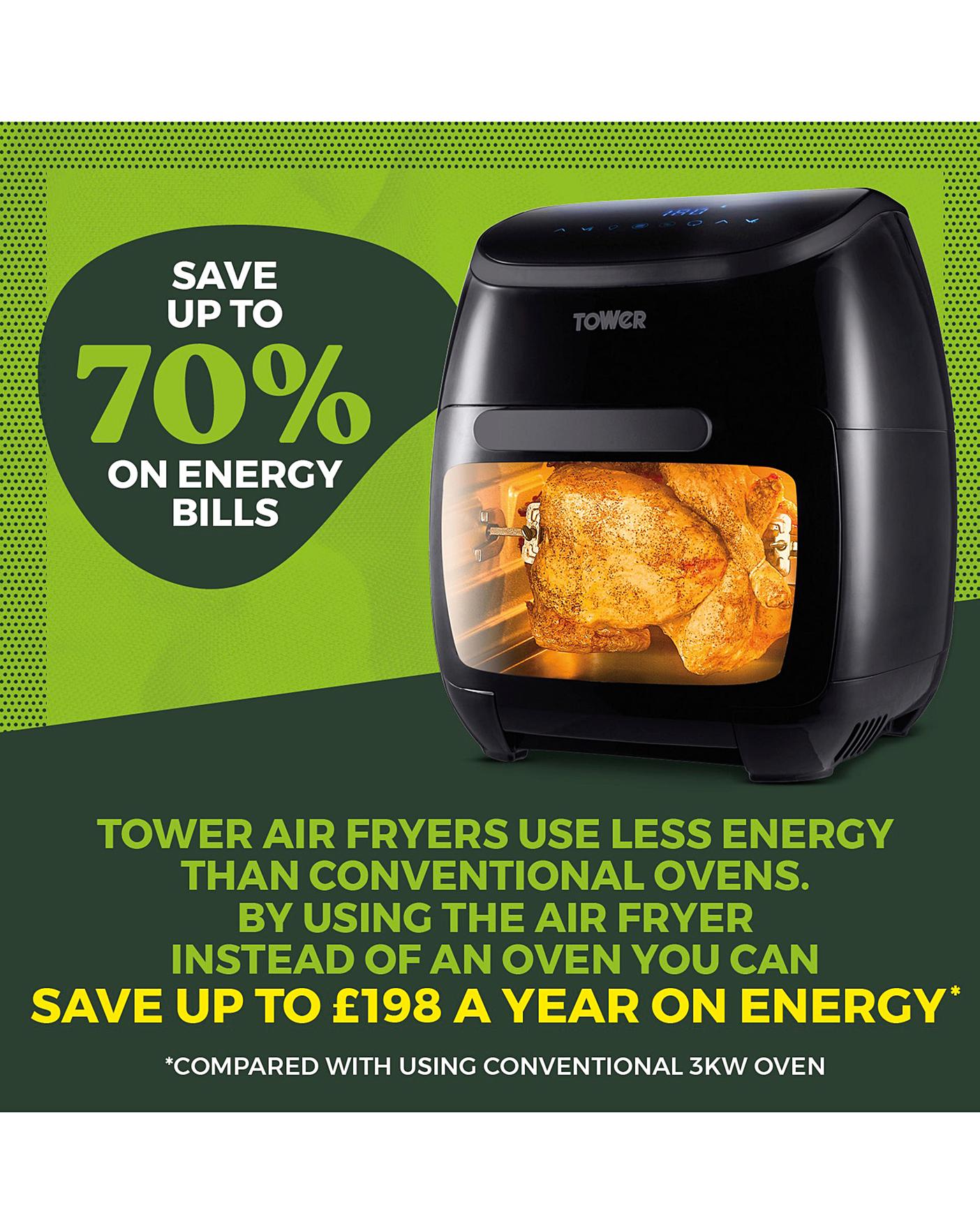 Tower 5-in-1 11 Litre Air Fryer Oven with Rotisserie