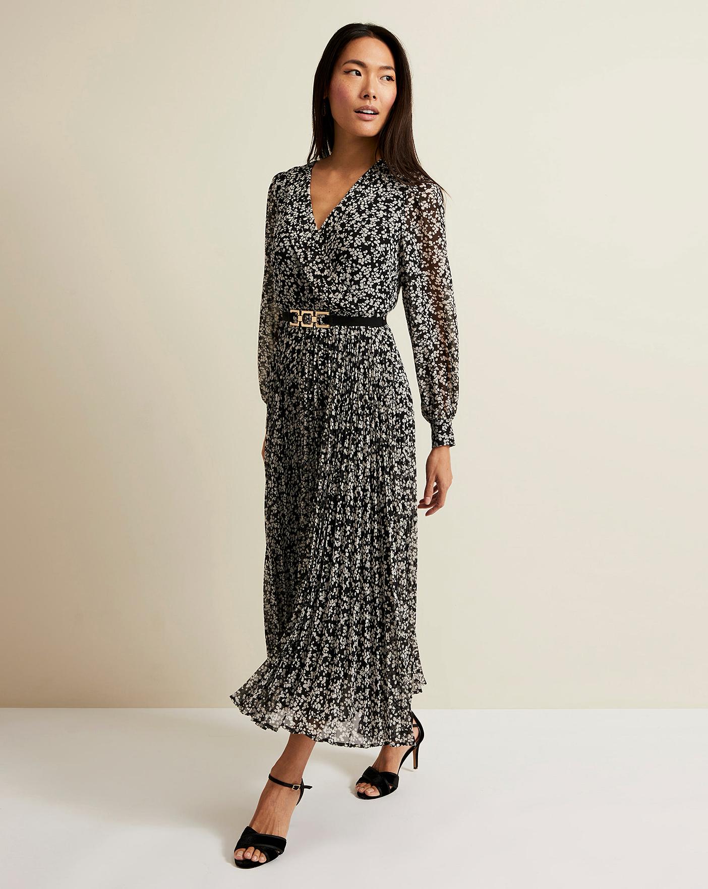 Phase Eight Kezia Floral Wrap Midi Dress | J D Williams