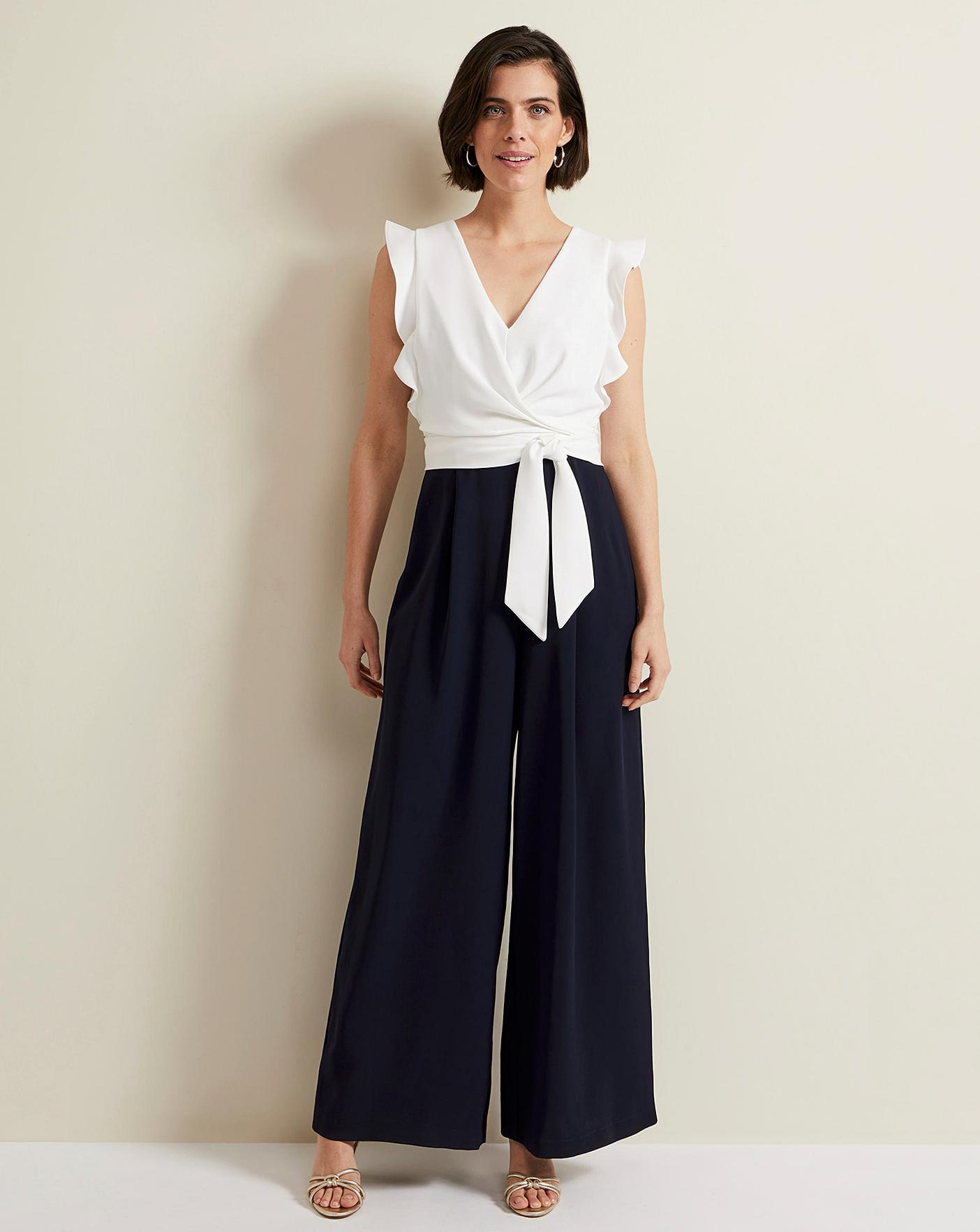 Phase Eight Ayla Ruffle Wrap Jumpsuit | J D Williams