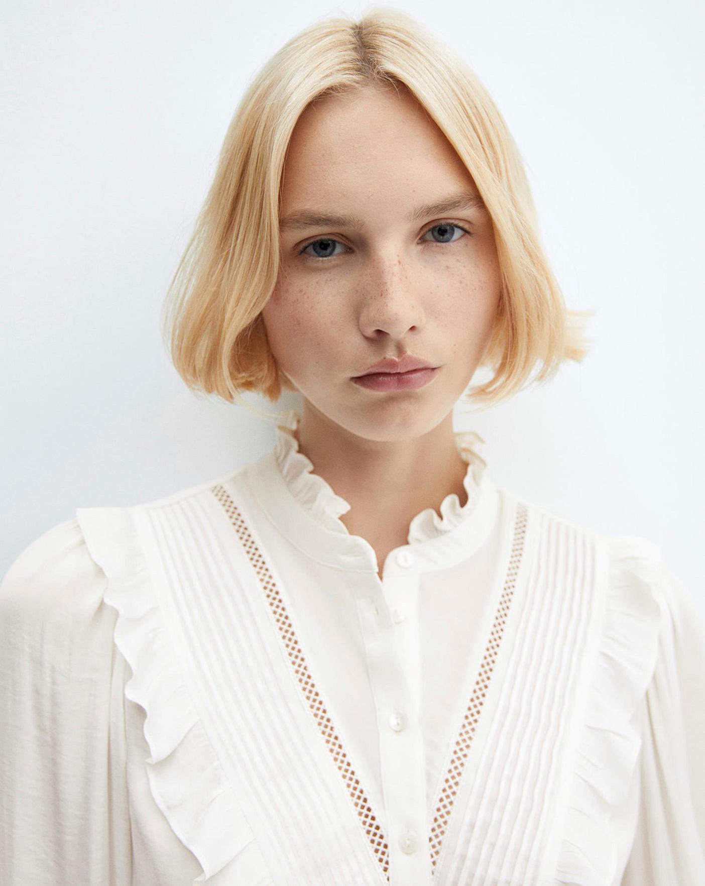 Mango Lace Trim Shirt J D Williams