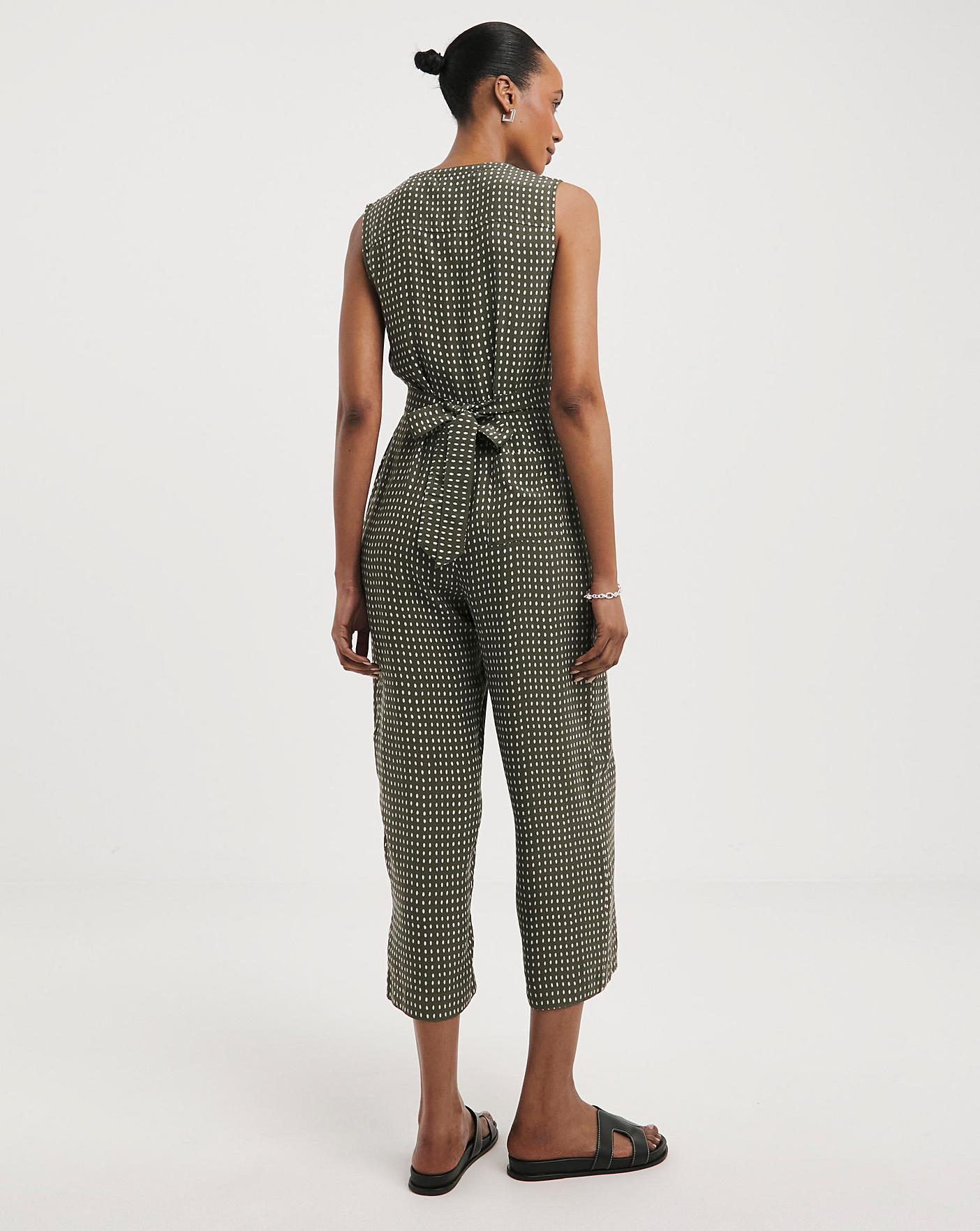 Whistles Josie Oval Spot Jumpsuit J D Williams