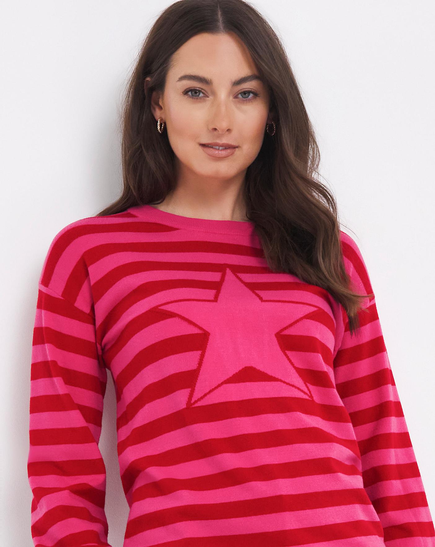 Pink 2024 star jumper