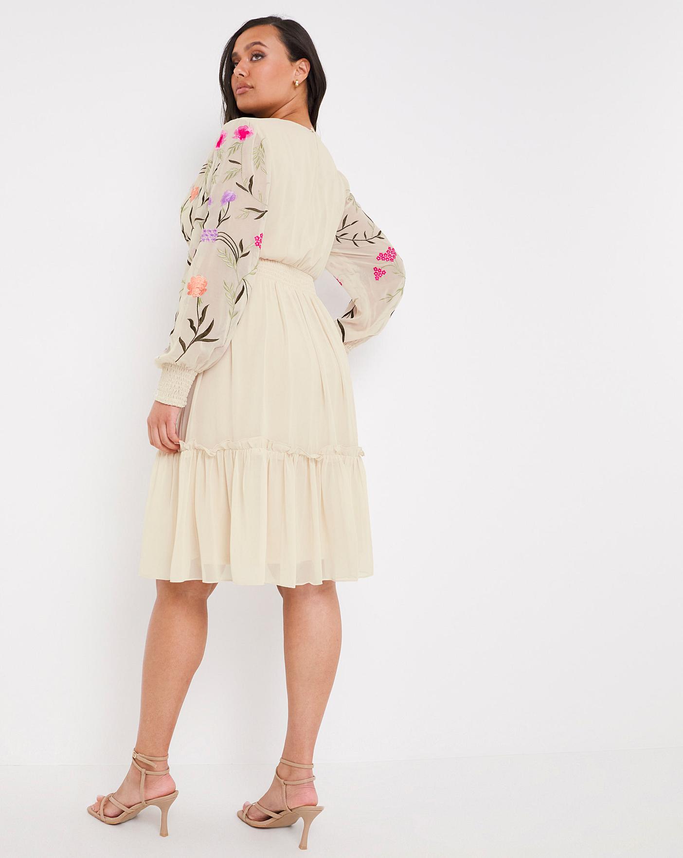 Joanna Hope Embroidered Swing Dress Fashion World