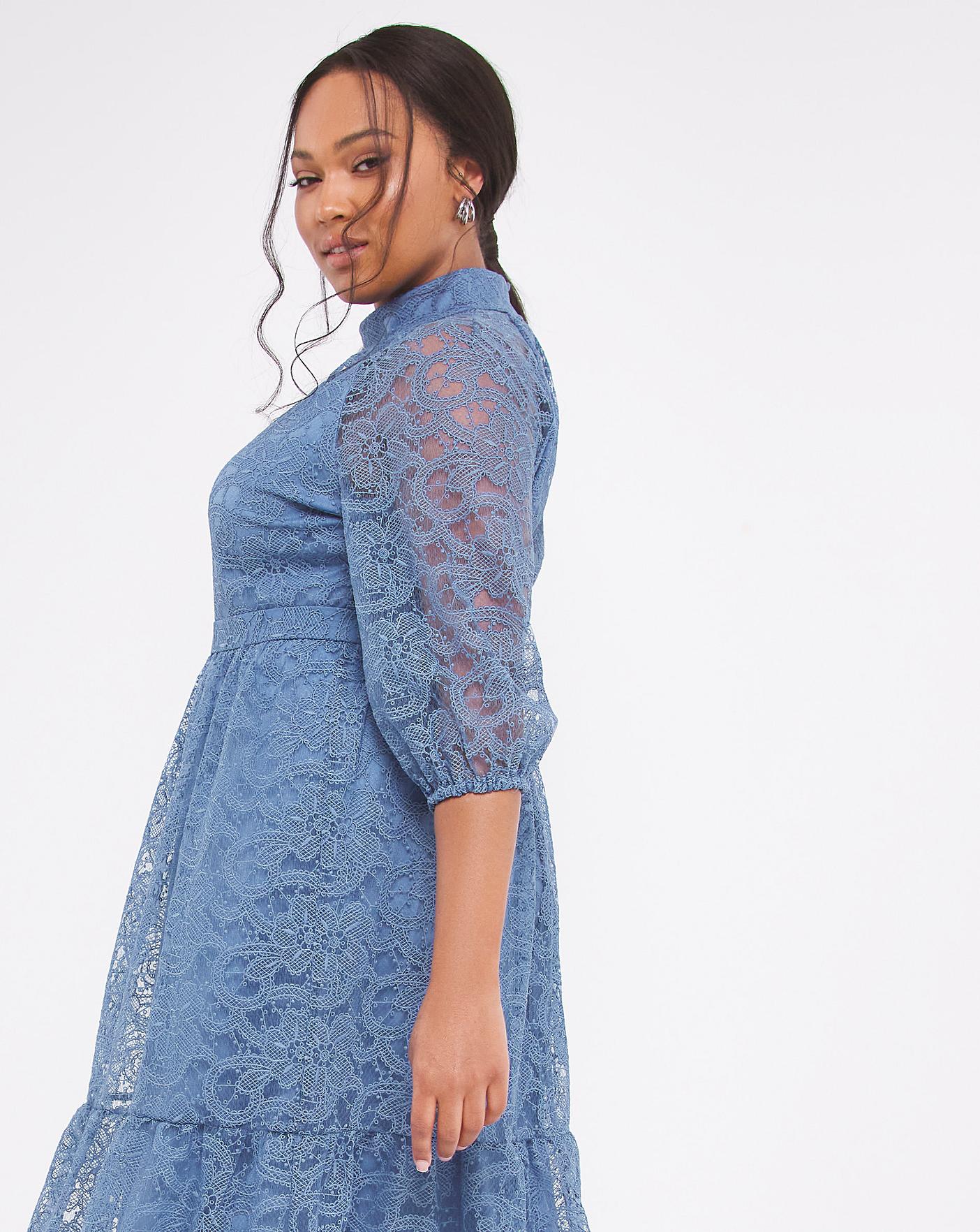 Joanna hope double shop cuff lace dress