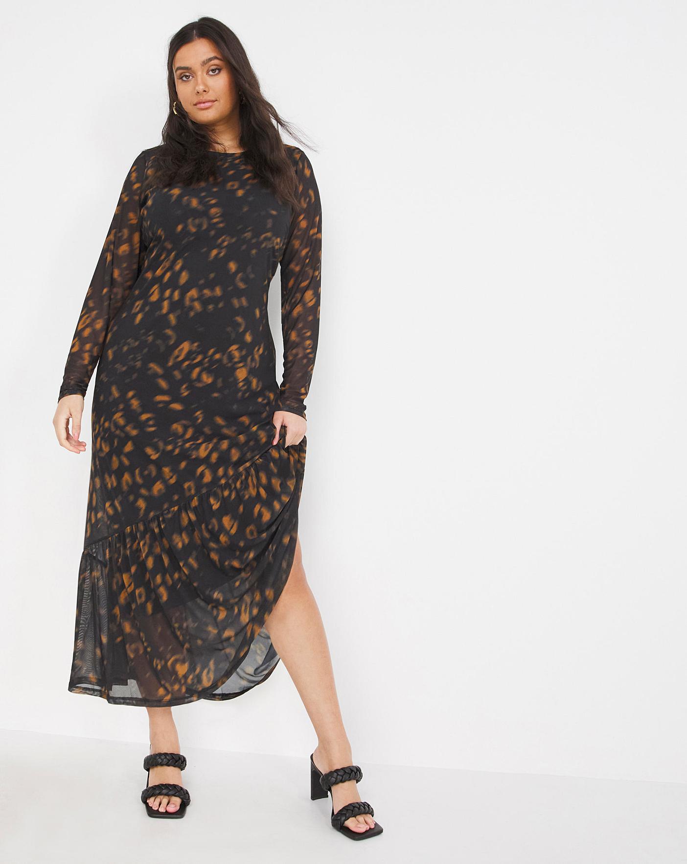 Joanna hope animal shop print maxi dress