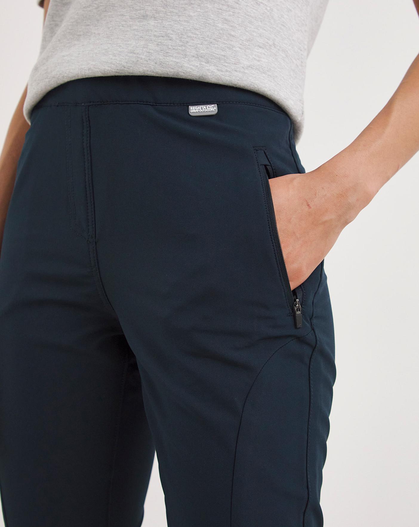 Women's Pentre Stretch Walking Trousers - Navy