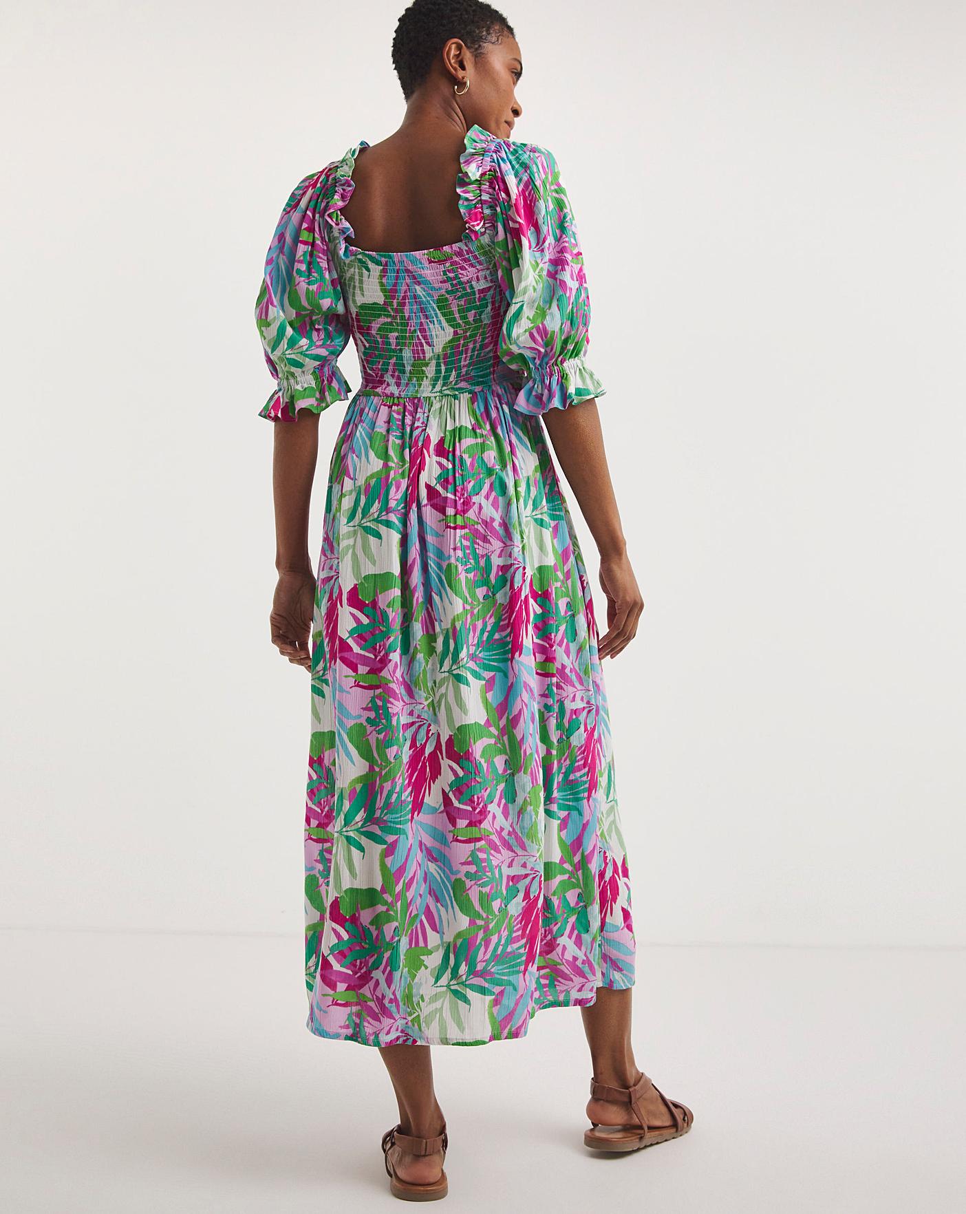 Short Sleeve Shirt BodicePleated Dress