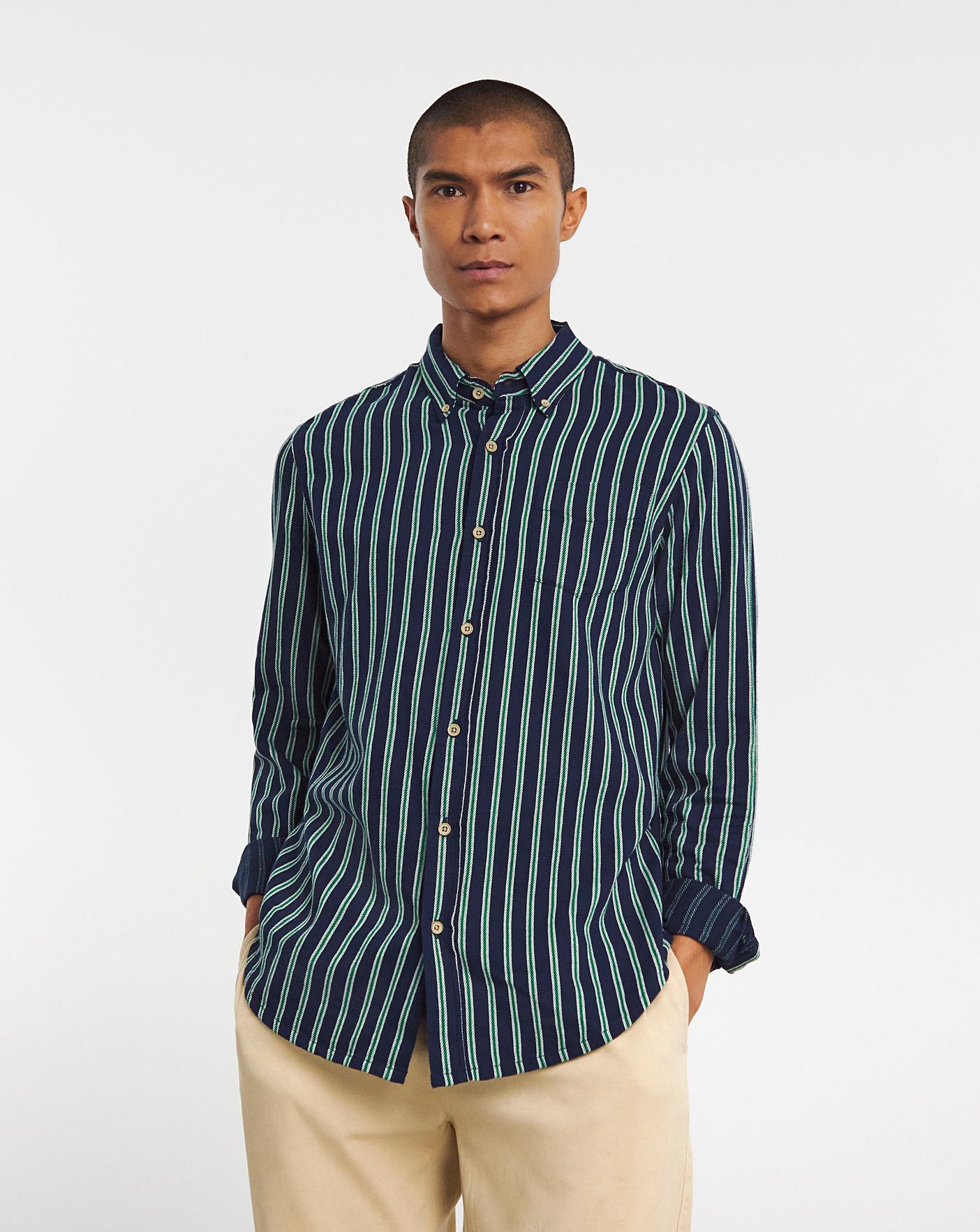 Twill Stripe Shirt | J D Williams