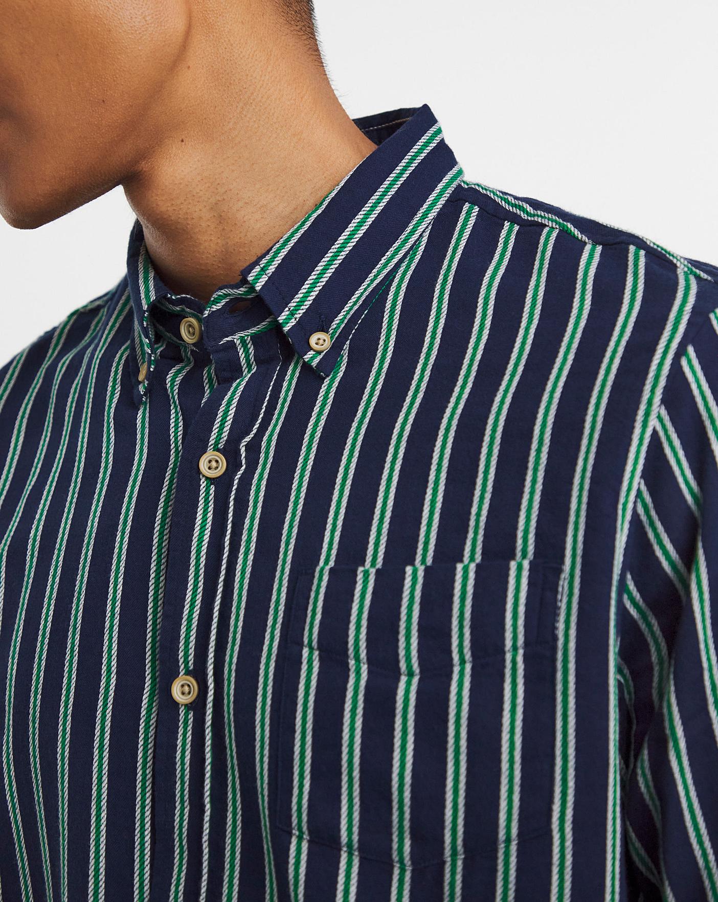 Twill Stripe Shirt | J D Williams