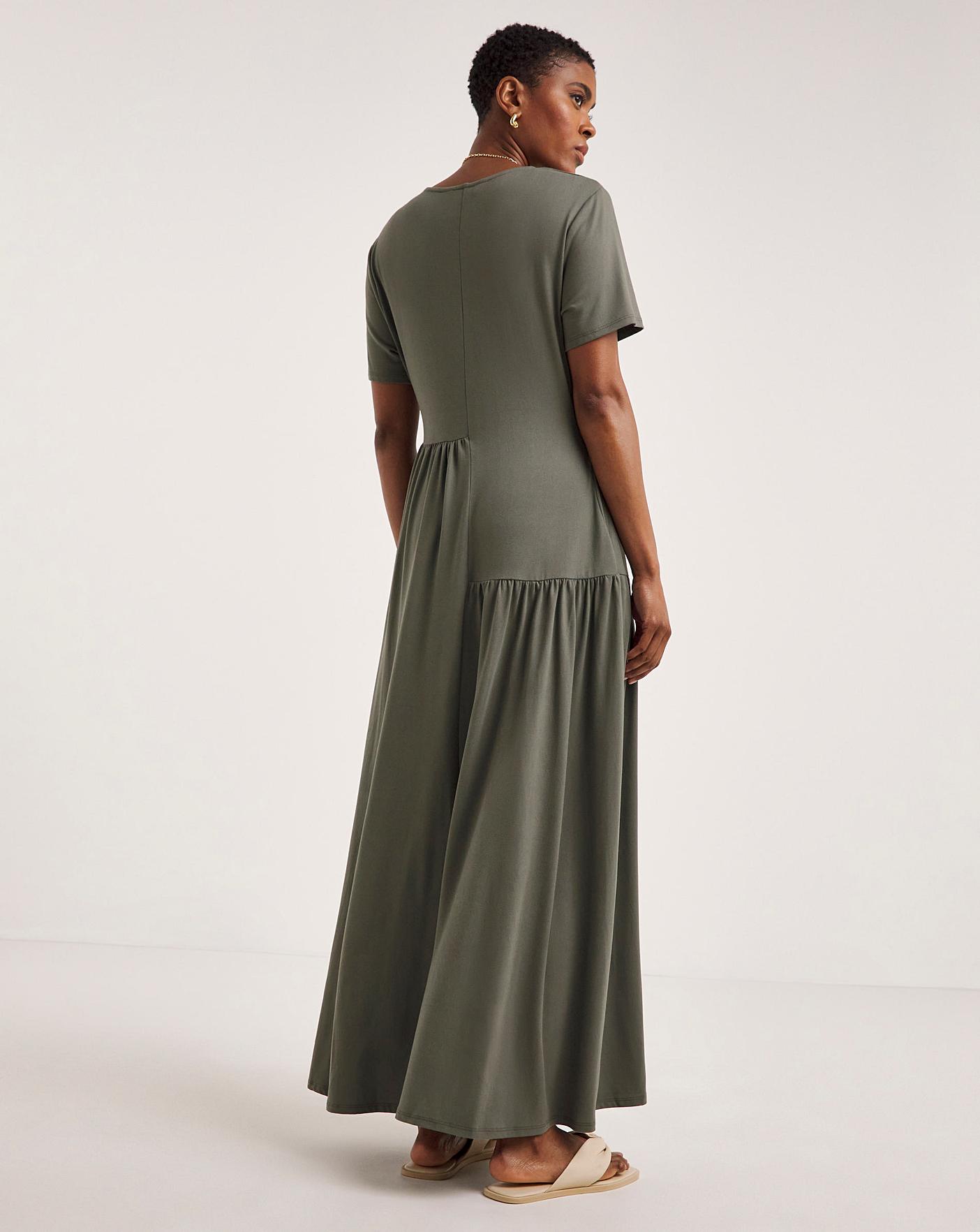 Soft Touch Asymmetric Maxi Dress Marisota