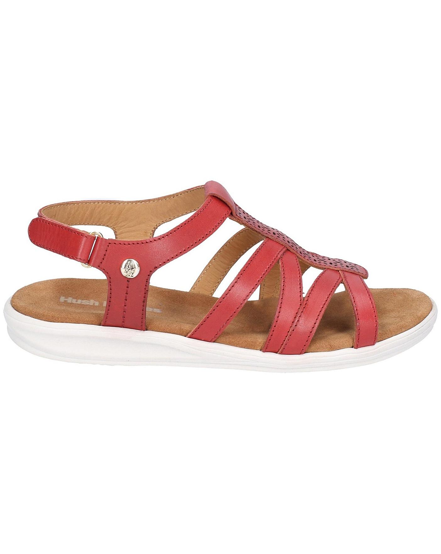 hush puppies red sandals