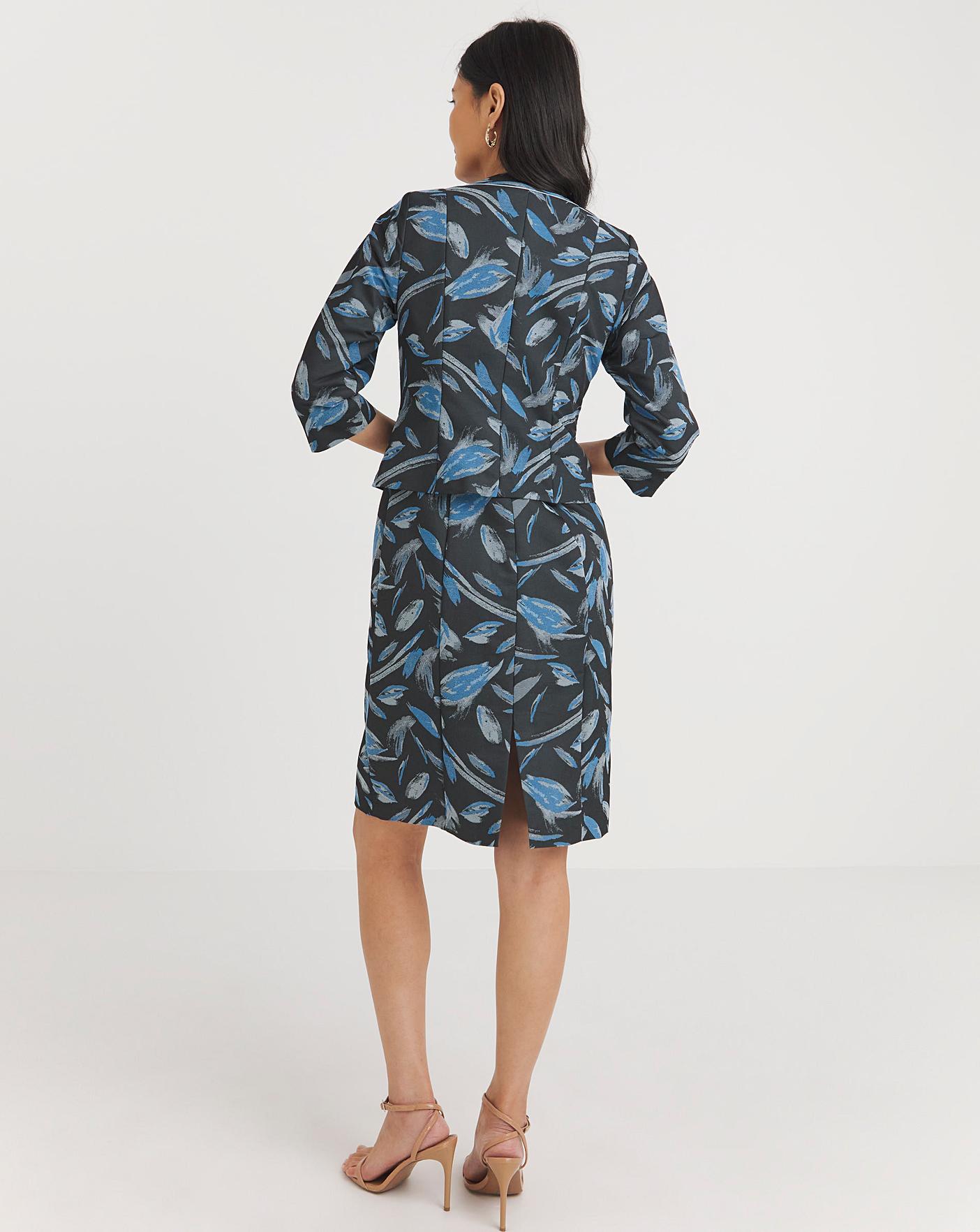 Jacquard dress hotsell and jacket