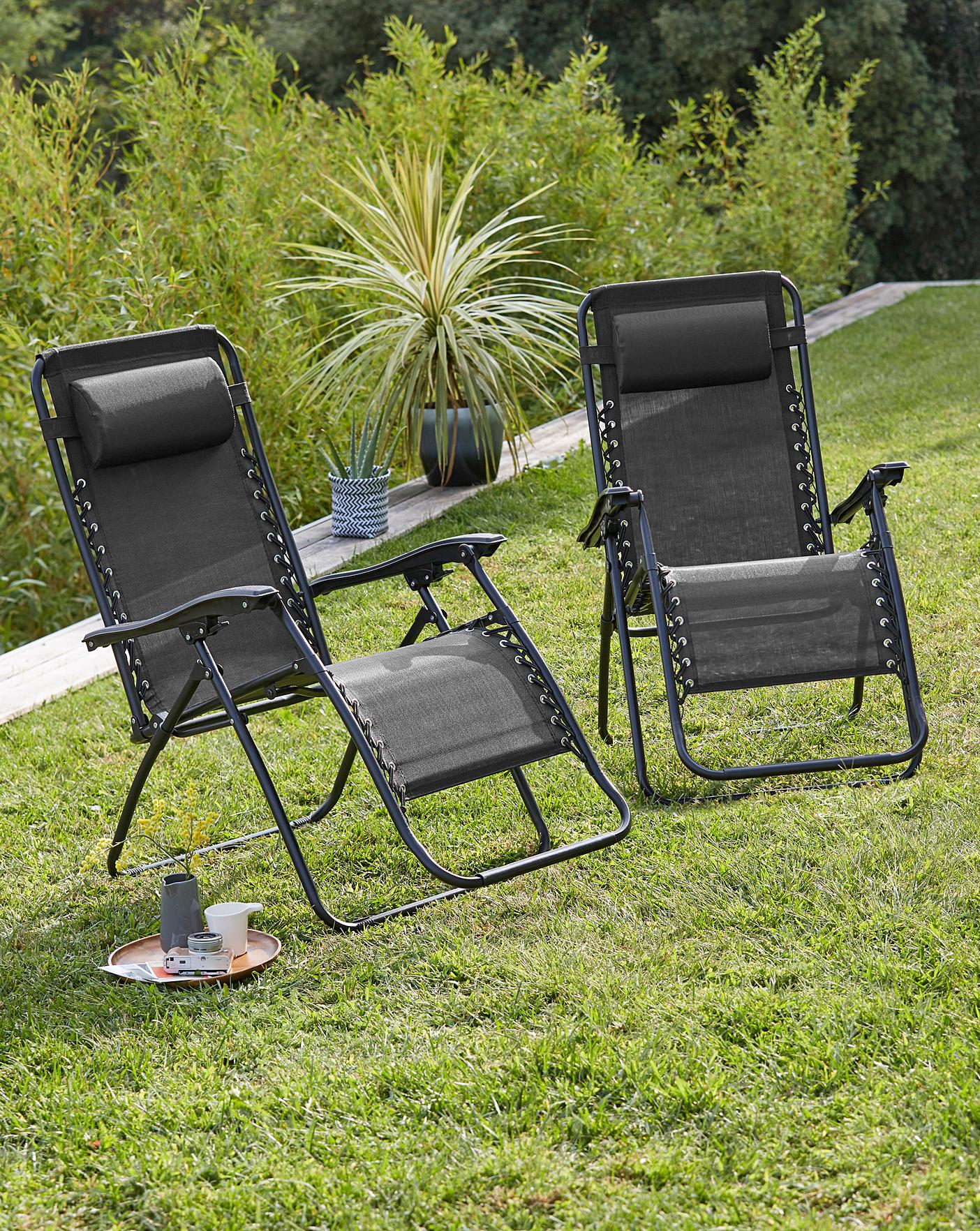 pair zero gravity chairs