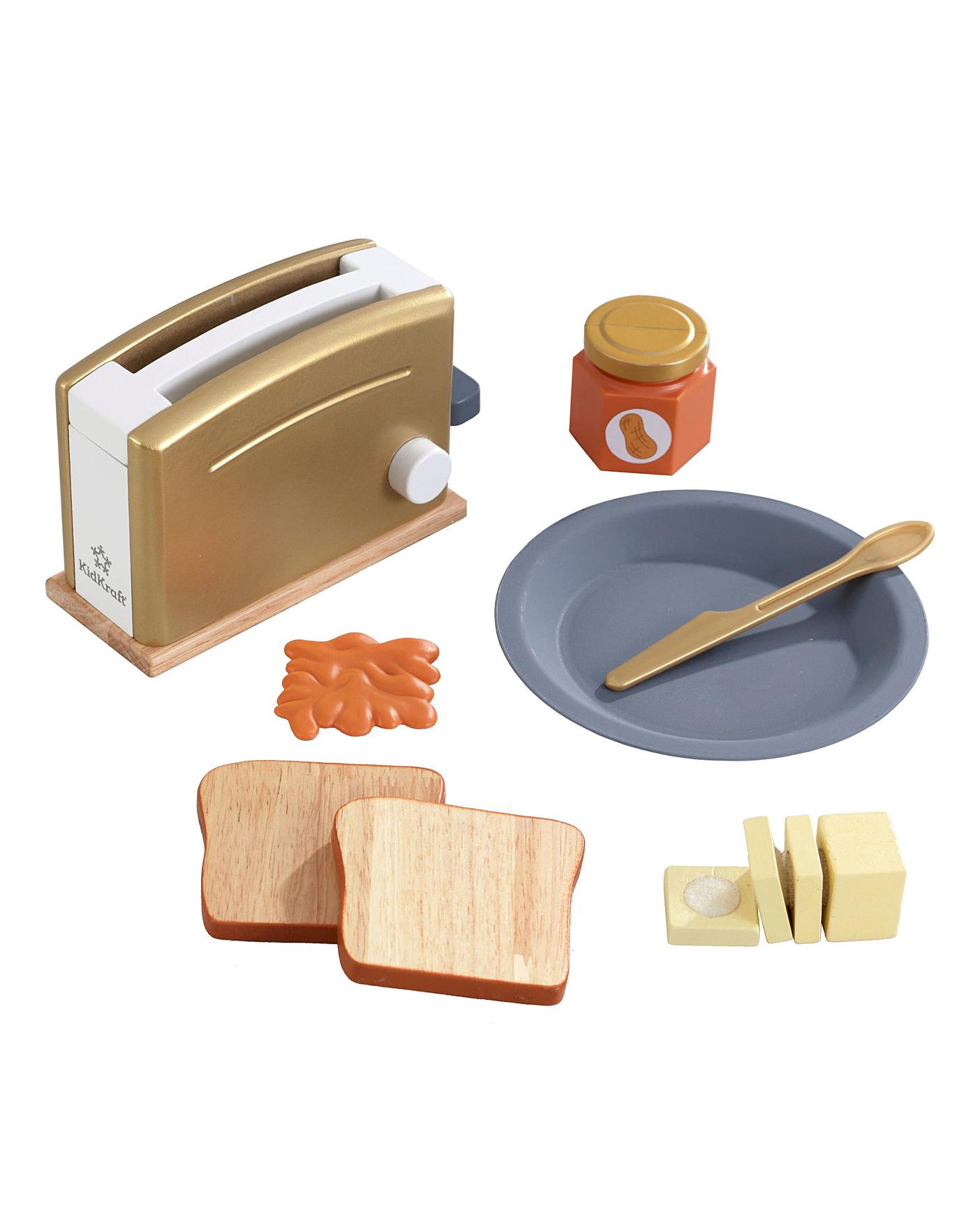 wooden toaster set