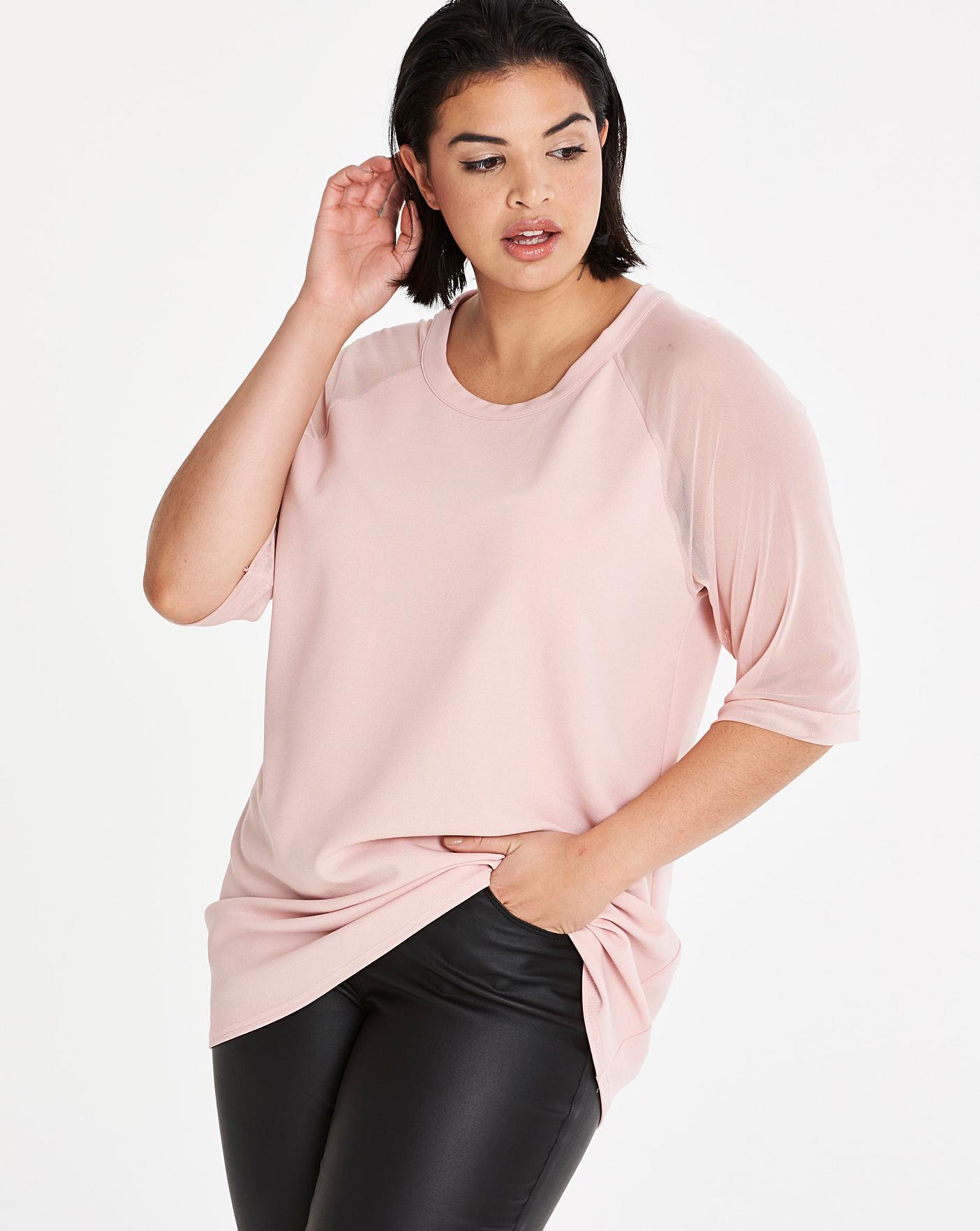 Light pink 2024 mesh top