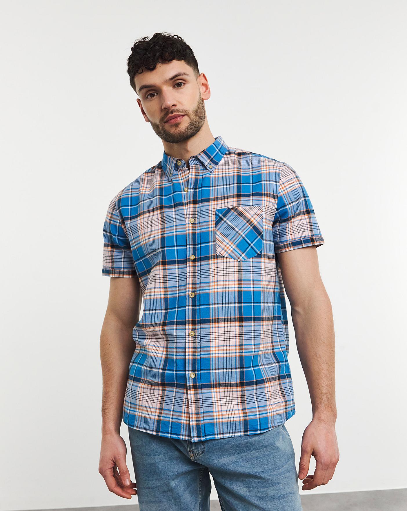 Short Sleeve Oxford Check Shirt Oxendales