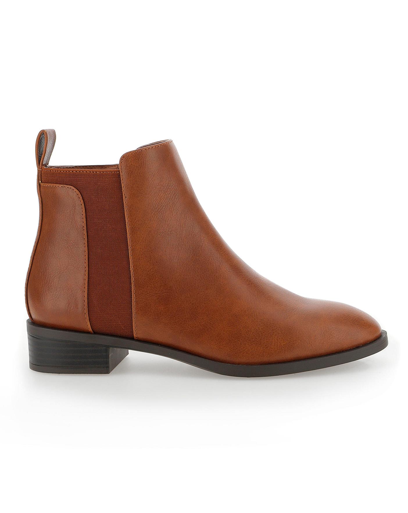 wide fit tan chelsea boots