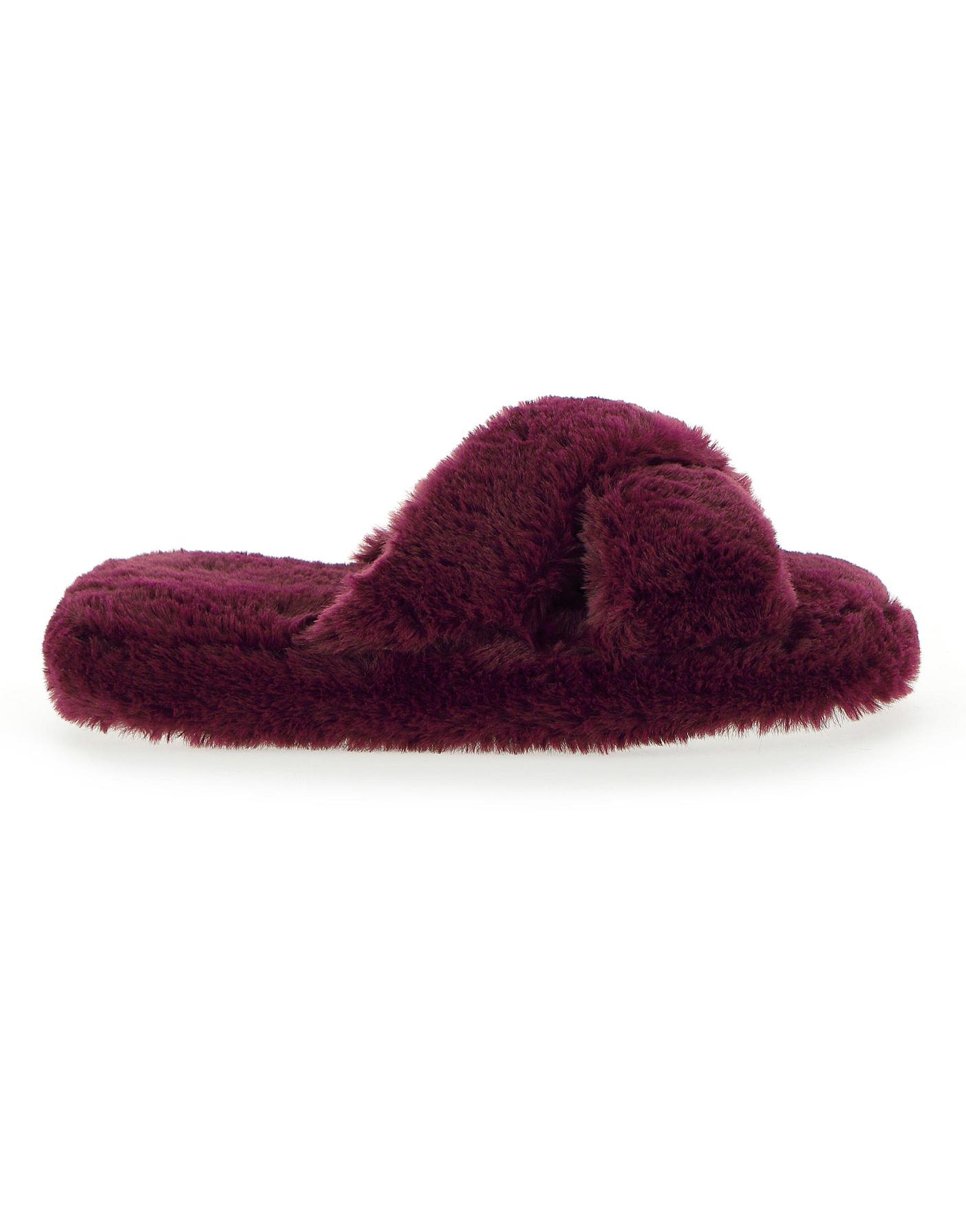 very fluffy slippers