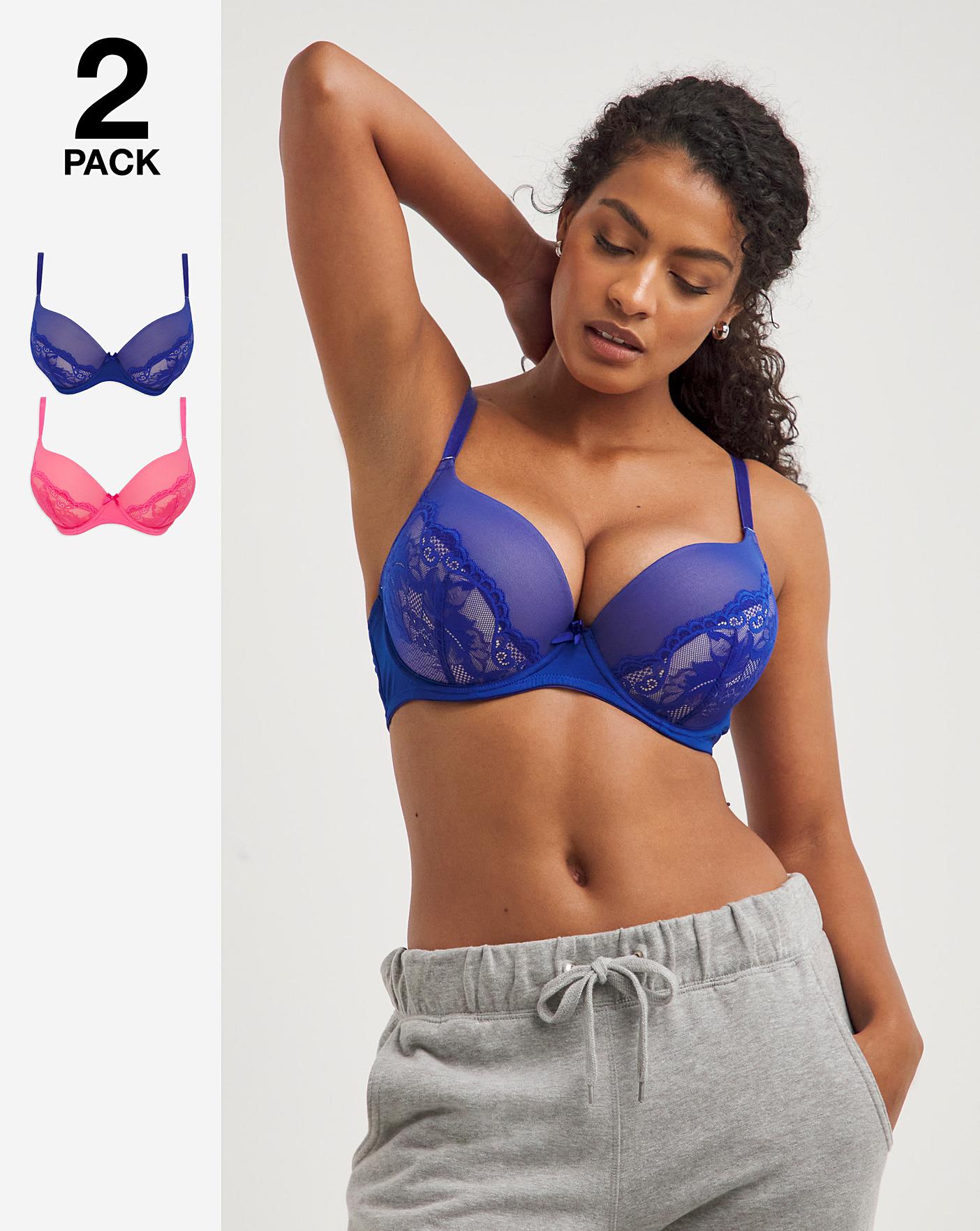 2-pack padded underwired bras