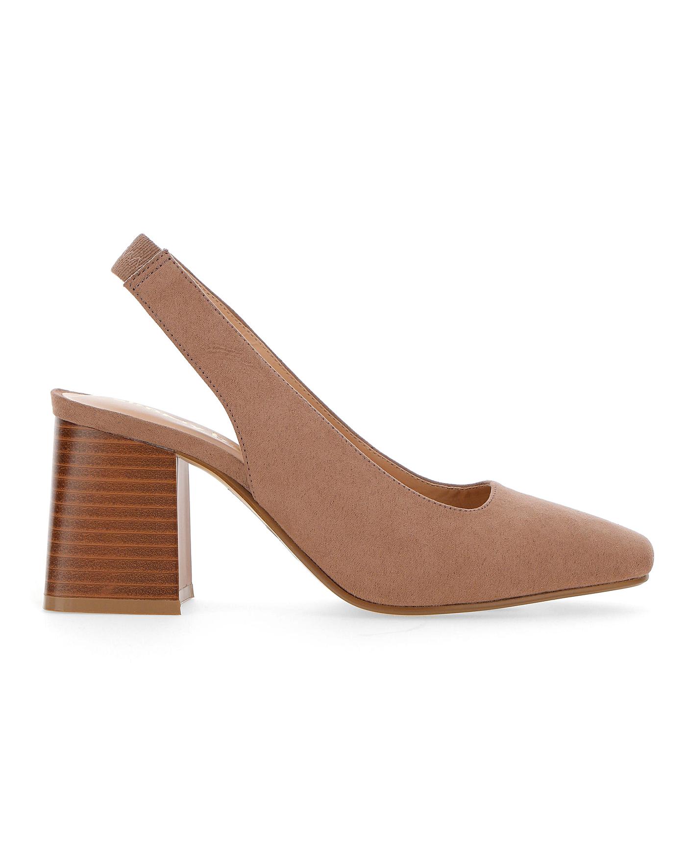 Lexis Slingbacks Extra Wide Fit | Simply Be