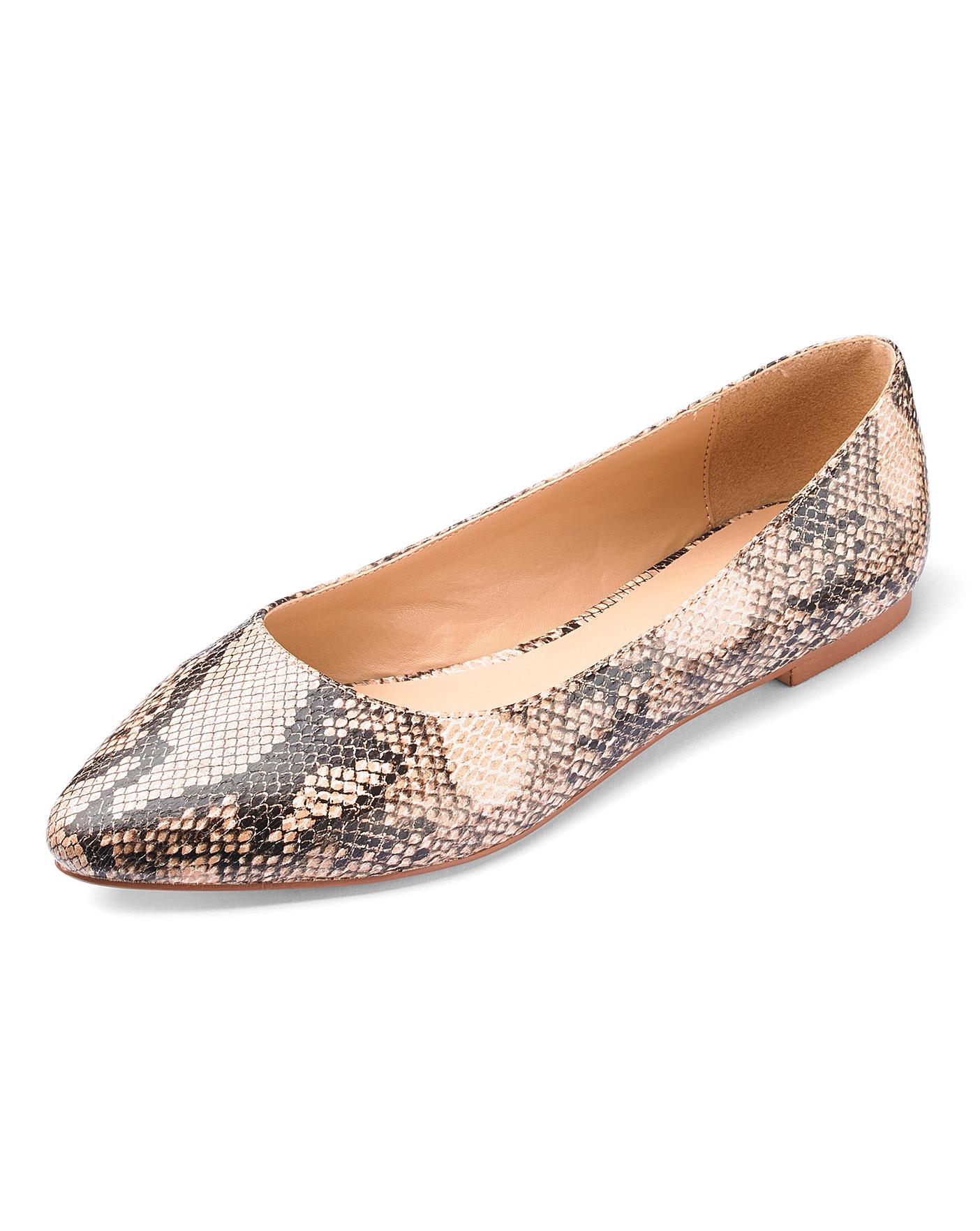 Alicia Pointed Ballerina Wide Fit | Crazy Clearance