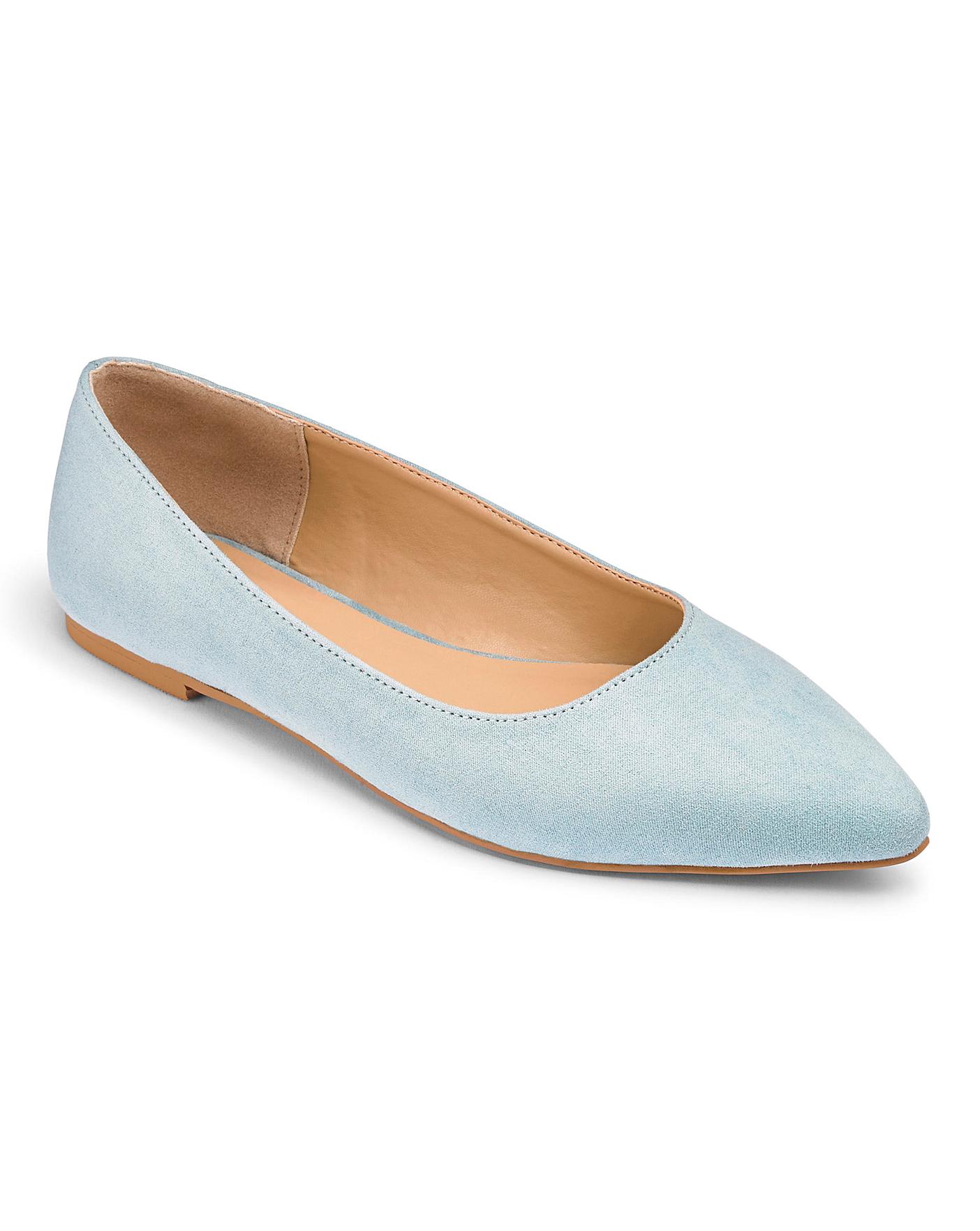 Alicia Pointed Ballerina Wide Fit | Crazy Clearance