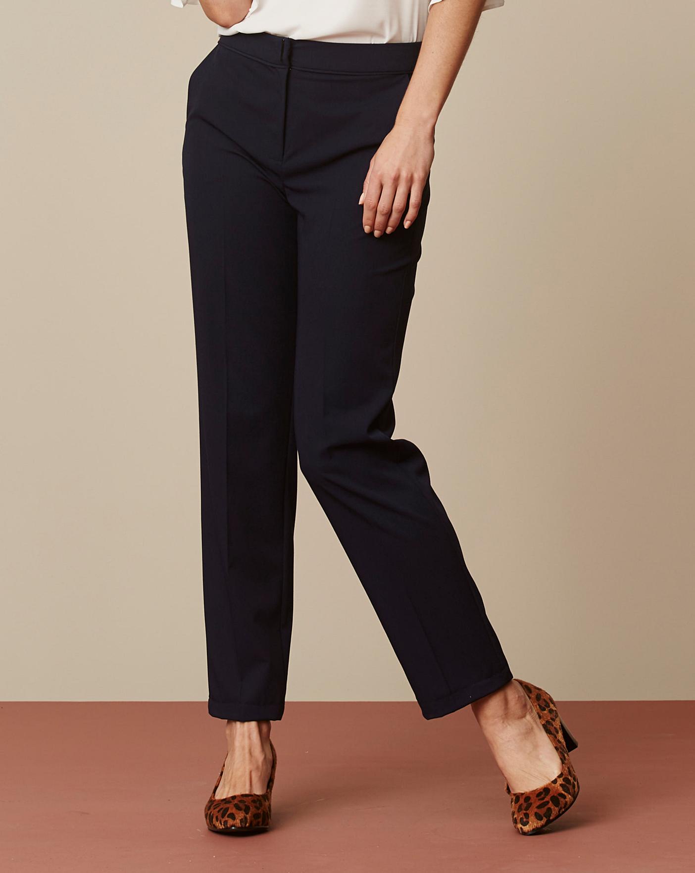 Plain Tailored Smart Trousers