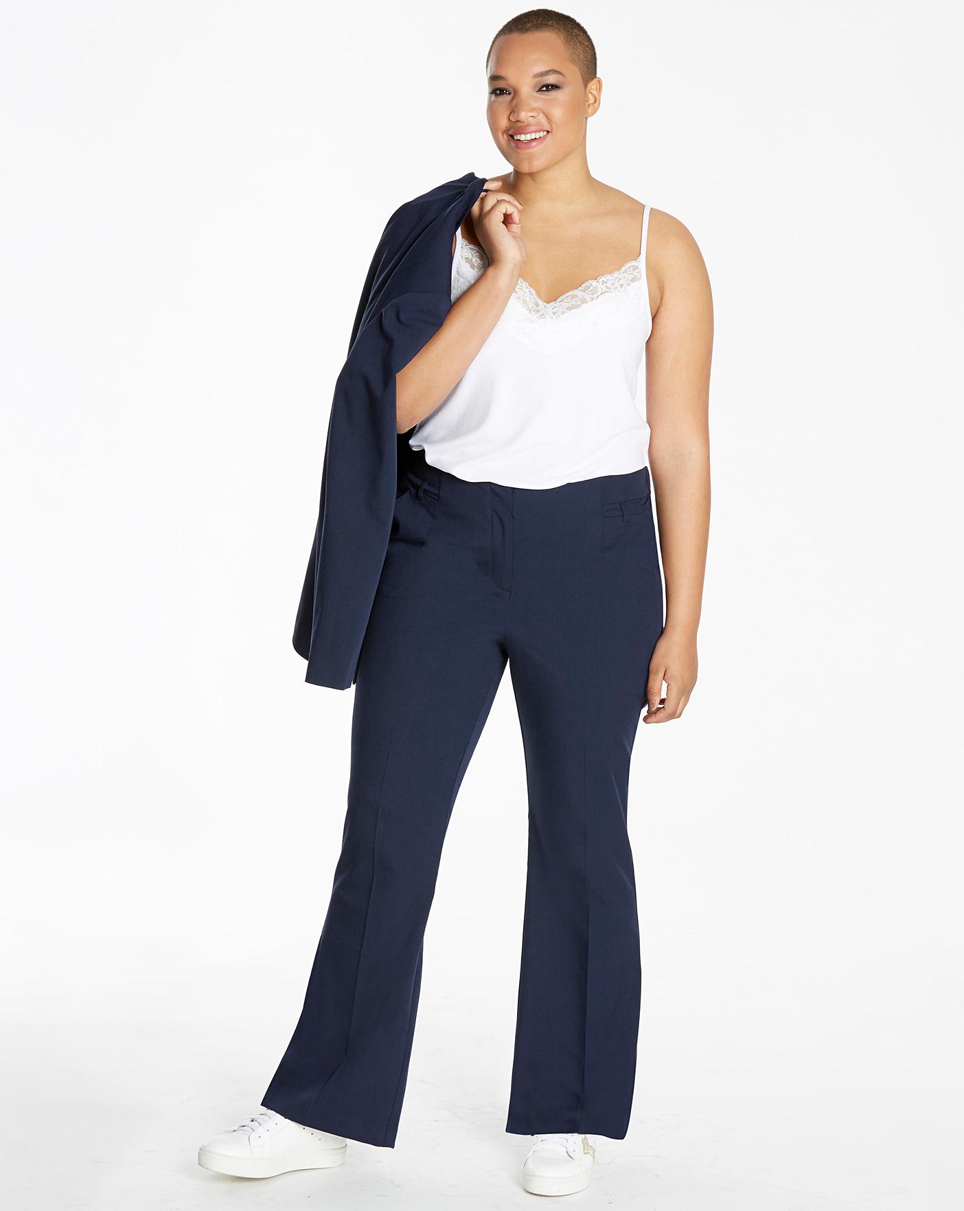 tailored bootcut trousers