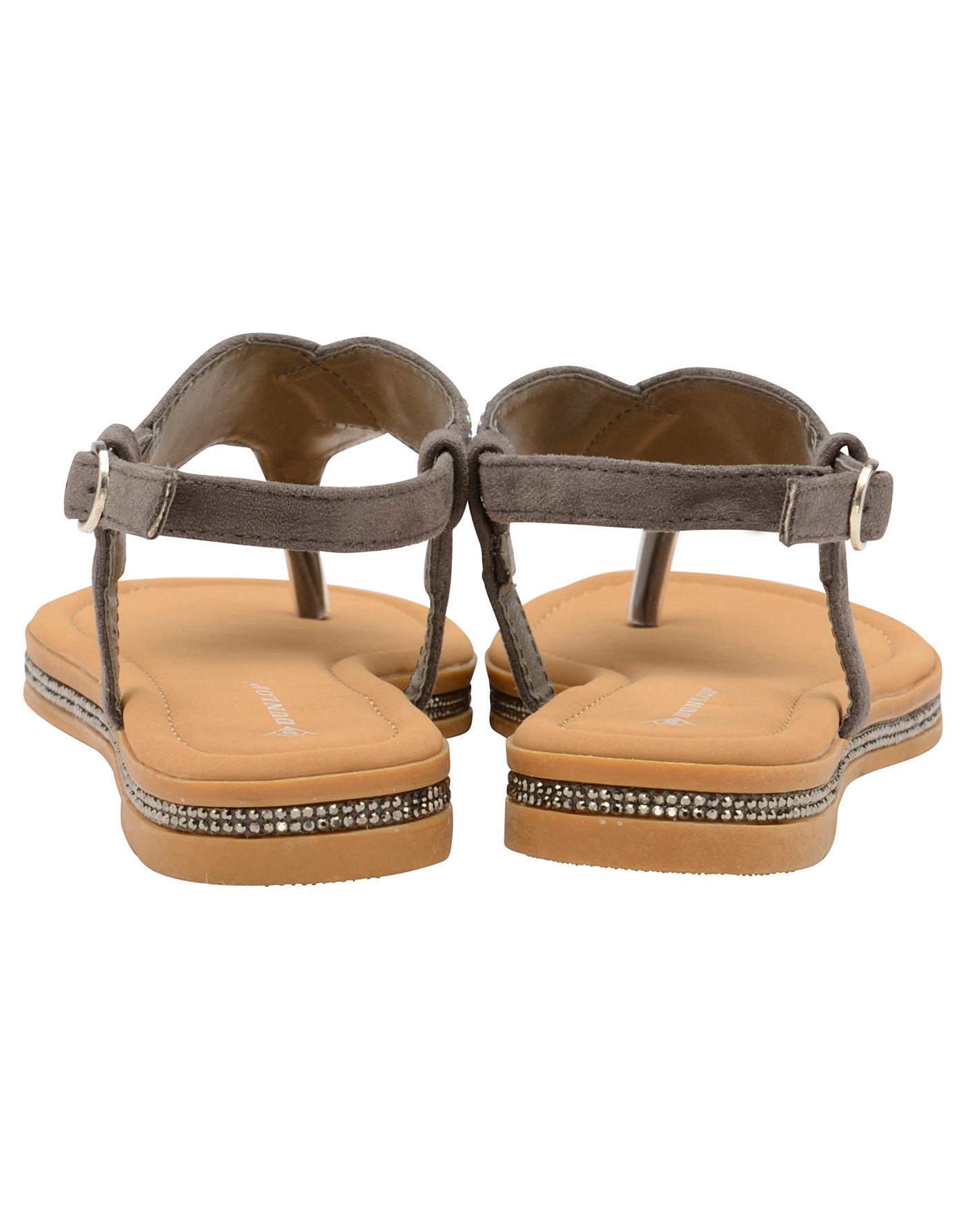 dunlop sparkly flip flops