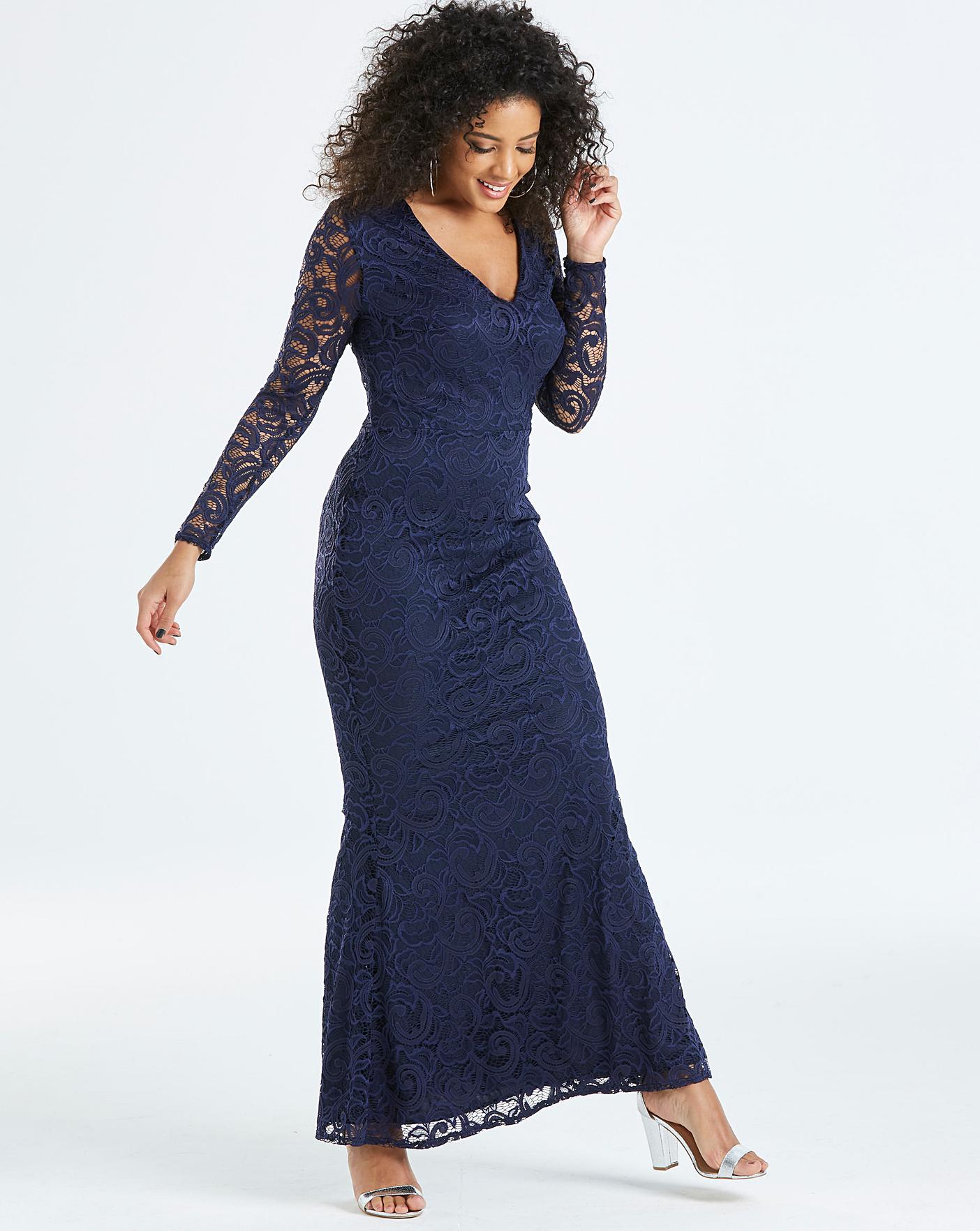 simply be by night lace insert maxi