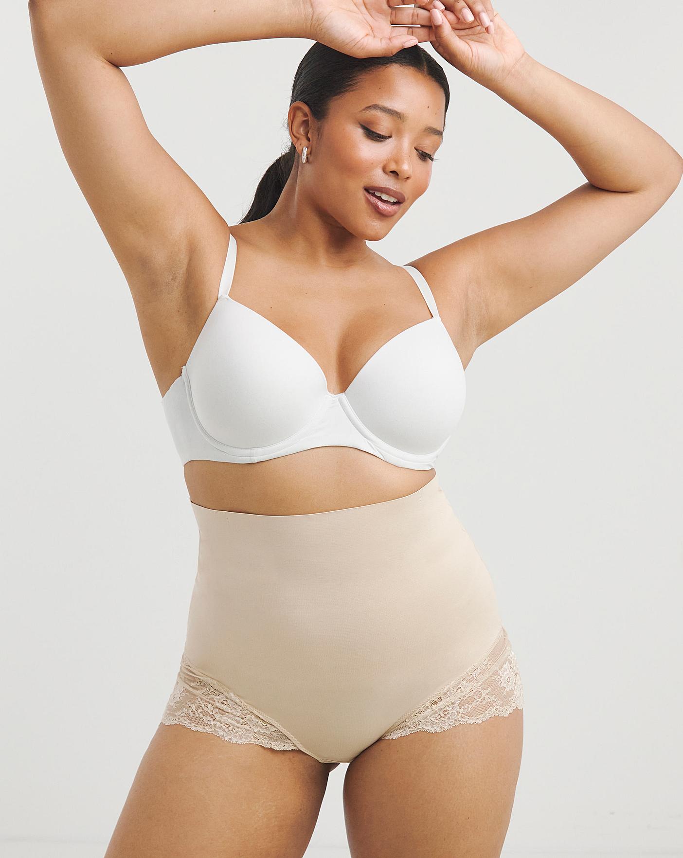 Maidenform Tame Your Tummy Lace Shaping Briefs, Shapewear, Clothing &  Accessories